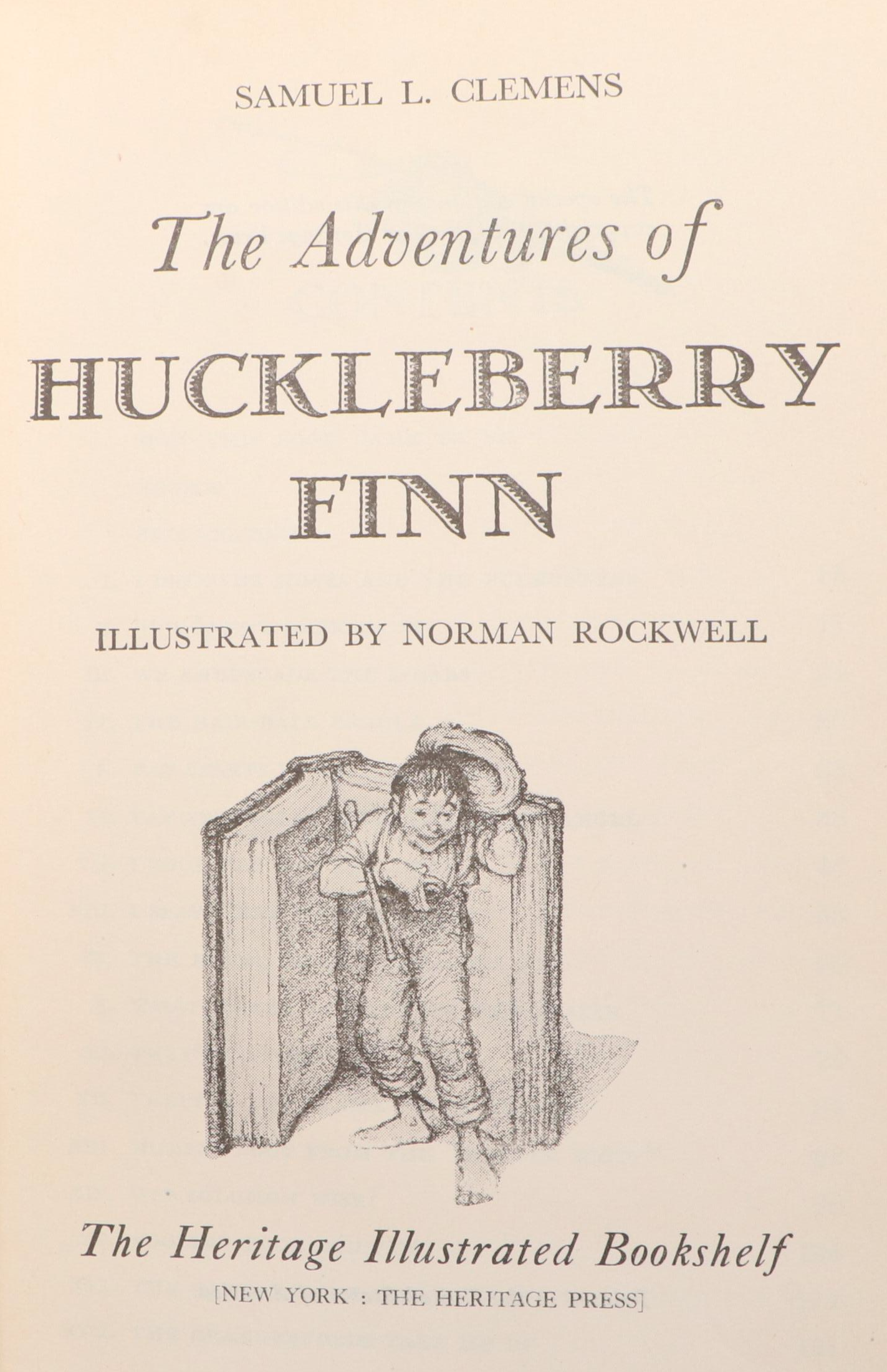 Norman Rockwell Illustrated "The Adventures of Huckleberry Finn" by Mark Twain