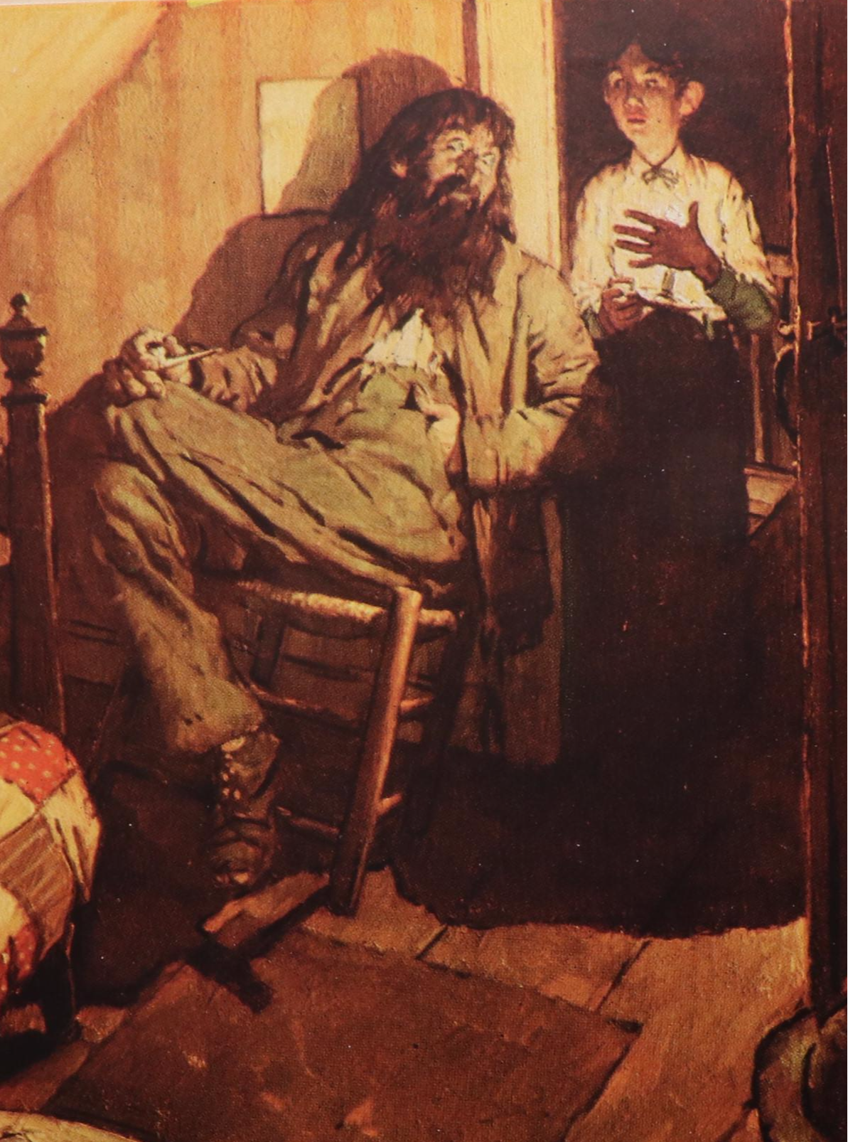 Norman Rockwell Illustrated "The Adventures of Huckleberry Finn" by Mark Twain