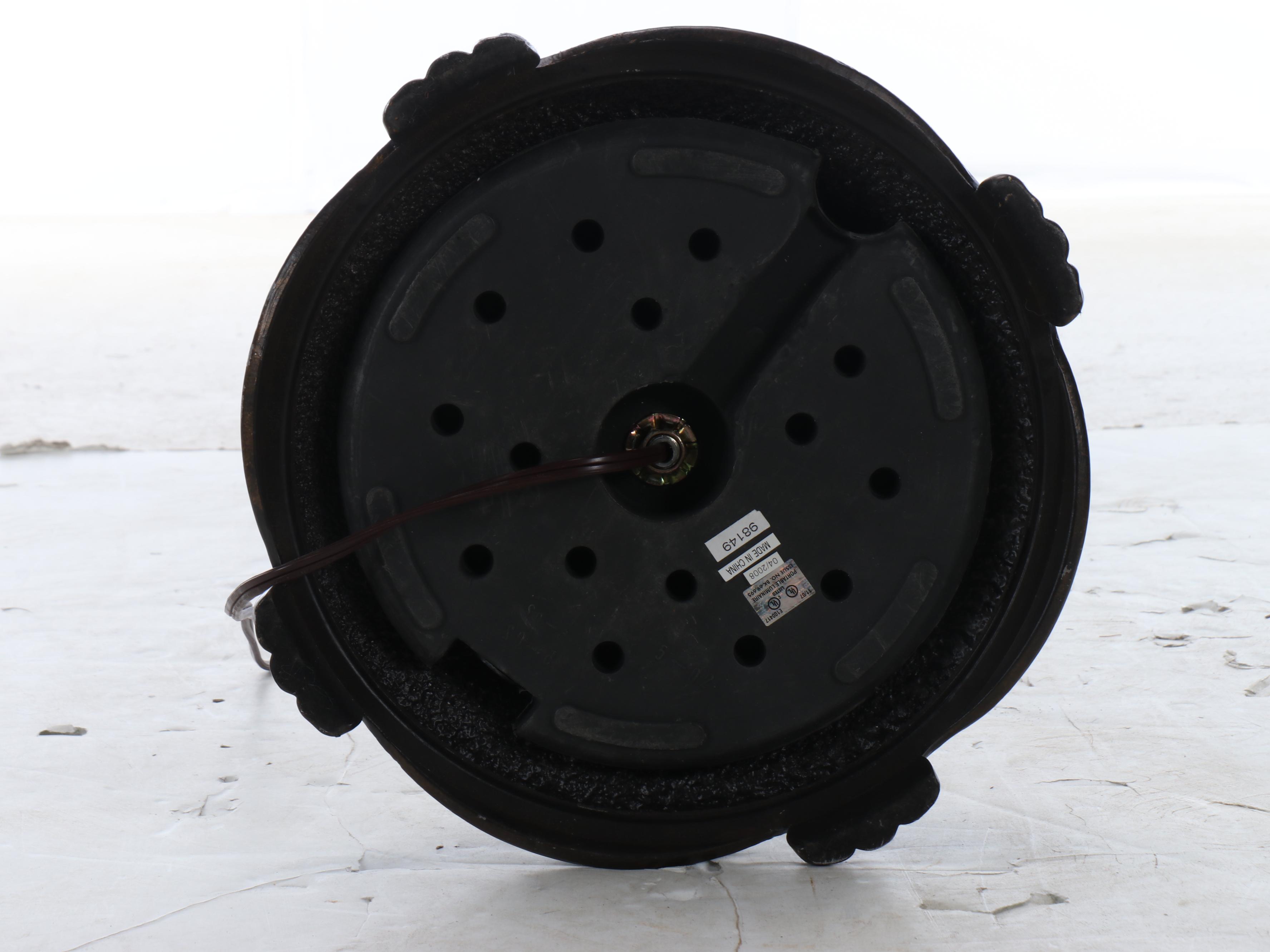 Oil Rubbed Bronze and Tortoise Glass Torchiere Floor Lamp with Satin Glass Shade