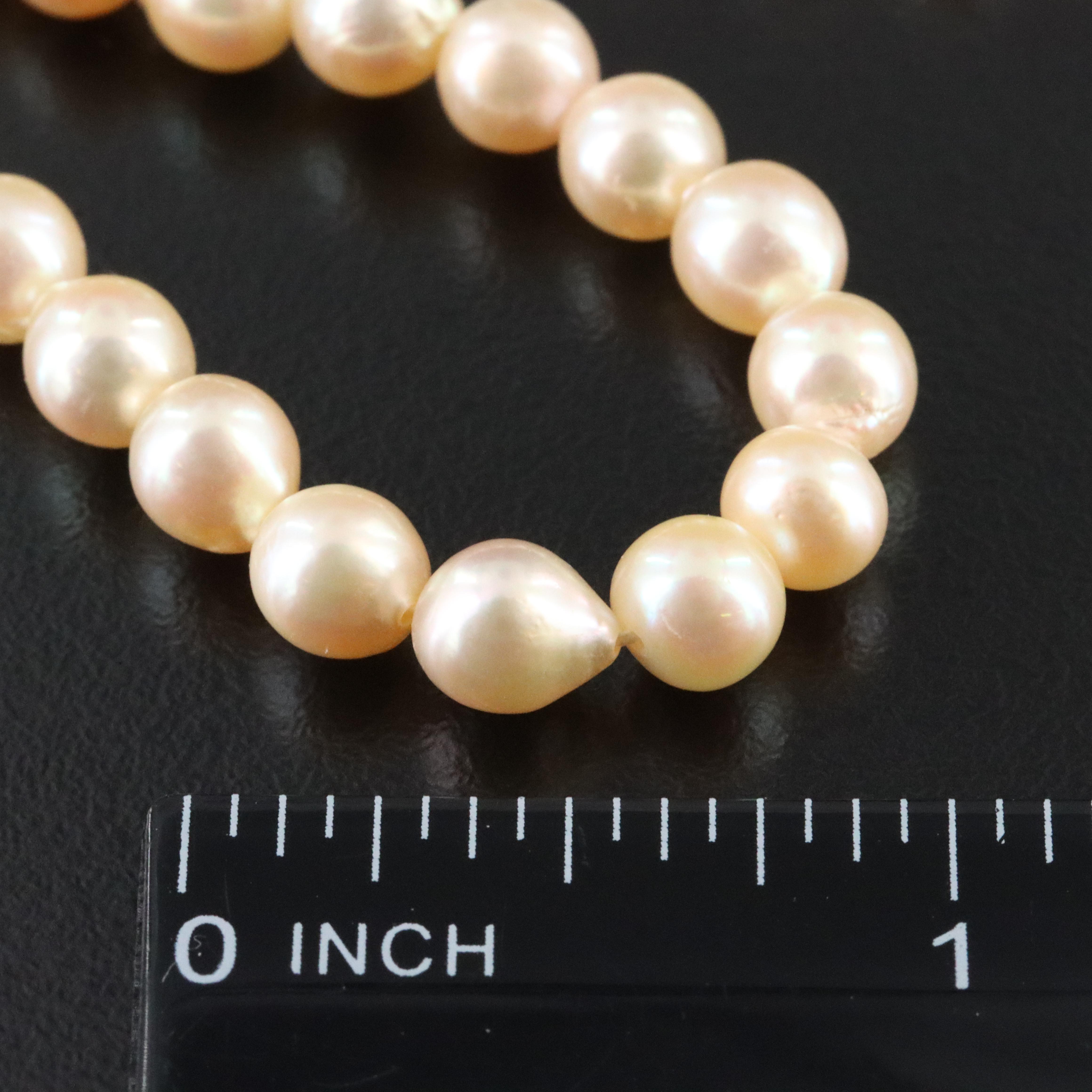 Pearl Necklace with 14K Clasp