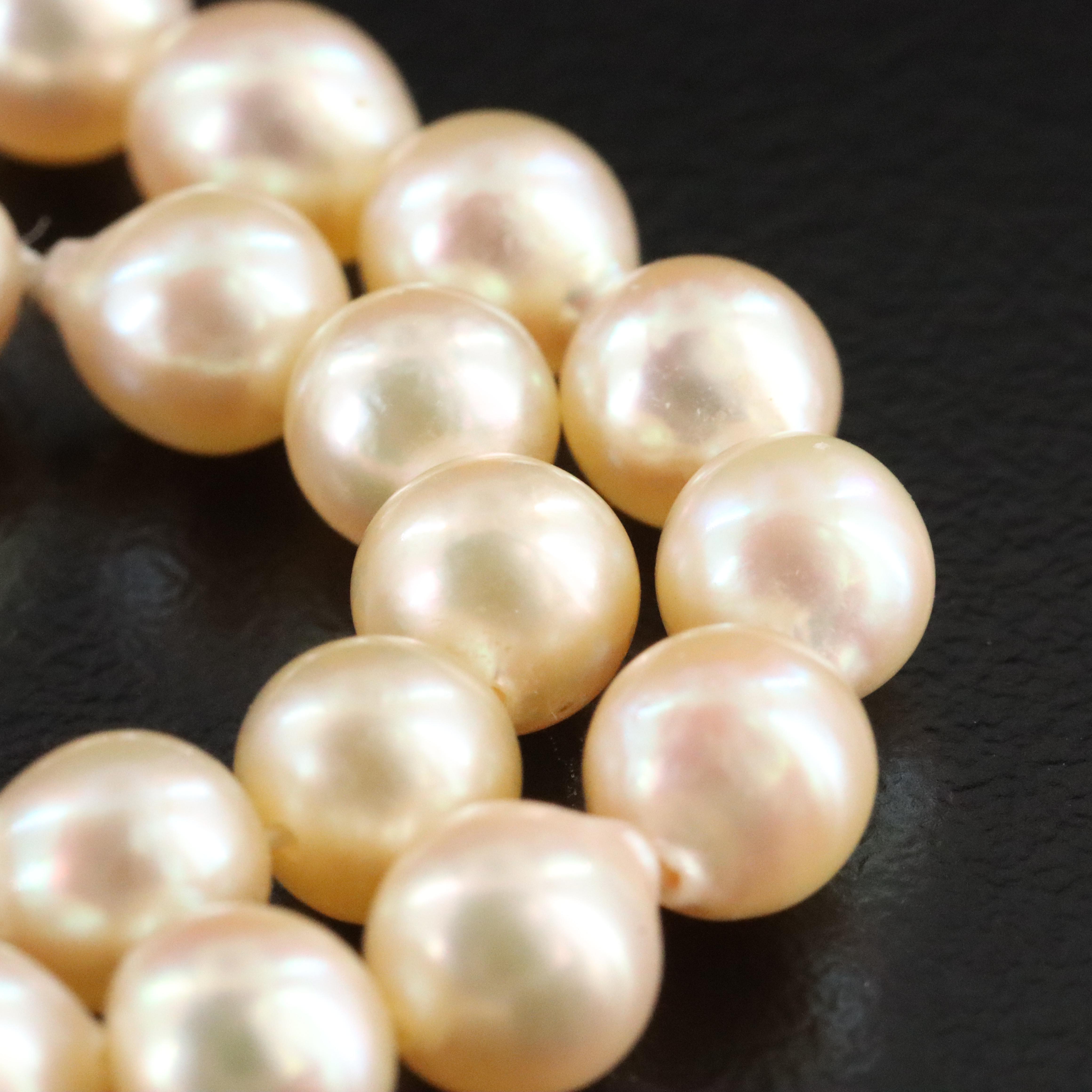 Pearl Necklace with 14K Clasp