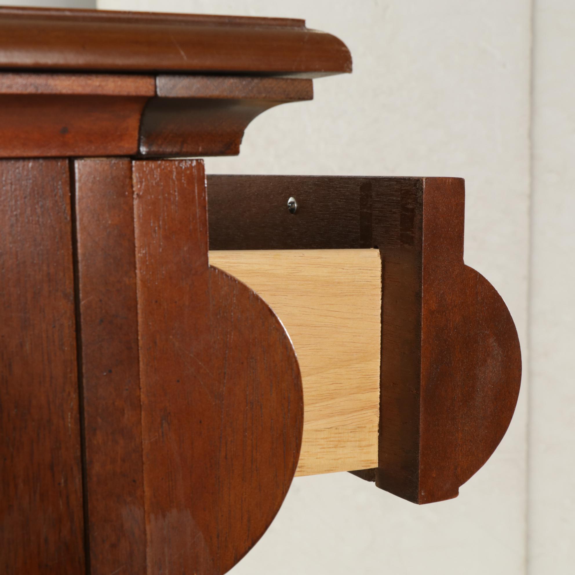 Edwardian Style Mahogany Glass Front Cabinet