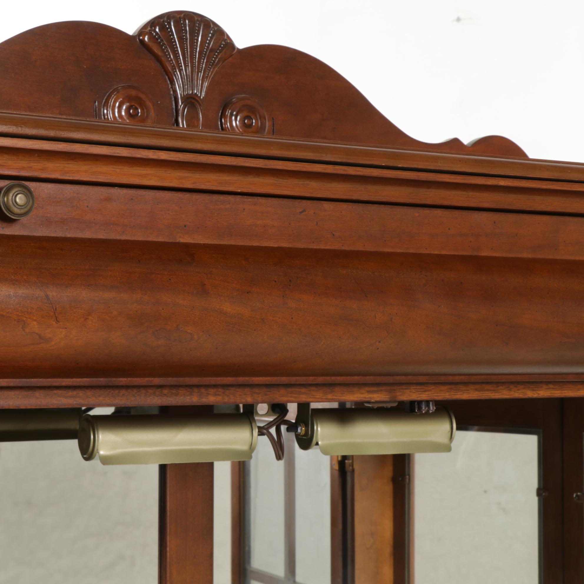 Edwardian Style Mahogany Glass Front Cabinet