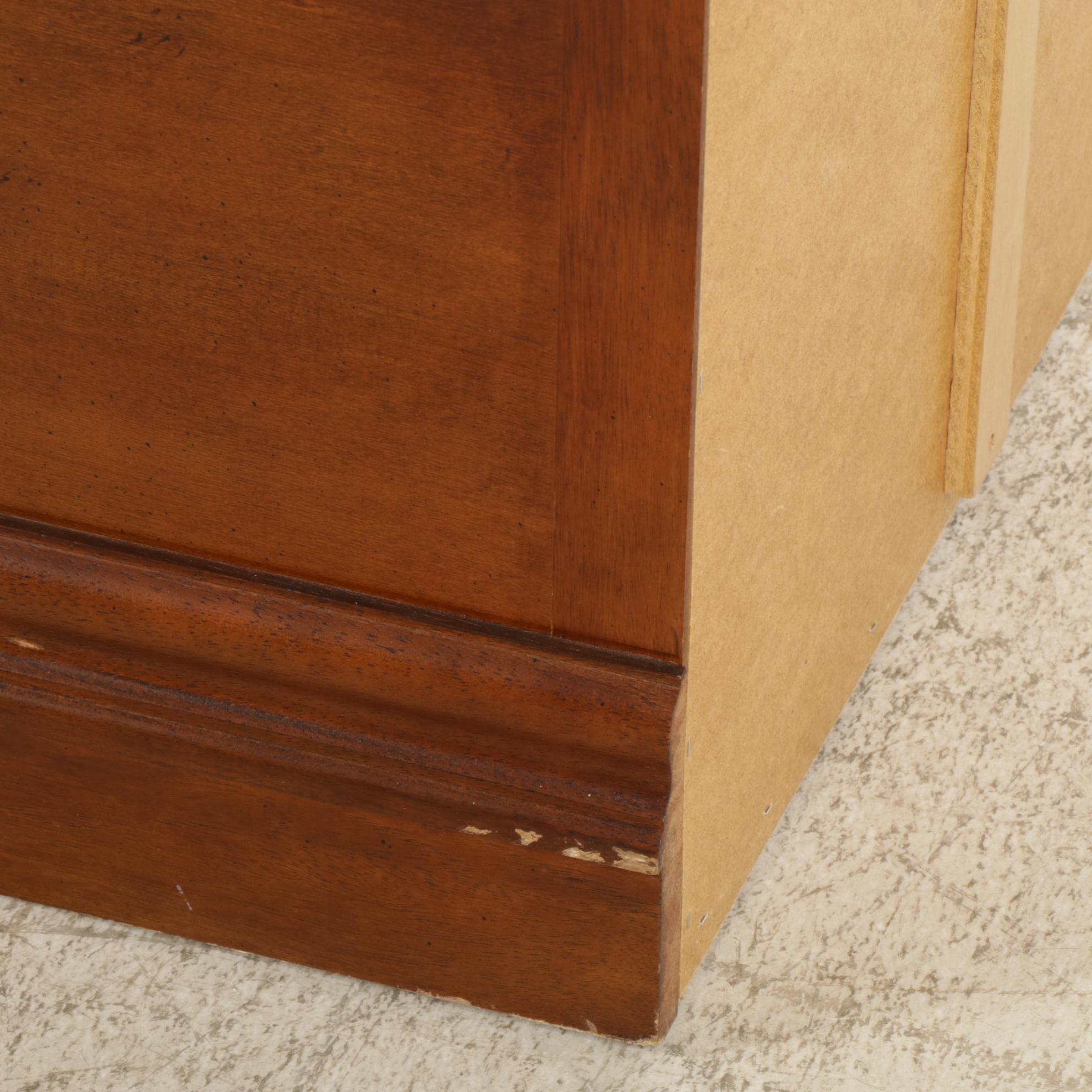 Edwardian Style Mahogany Glass Front Cabinet