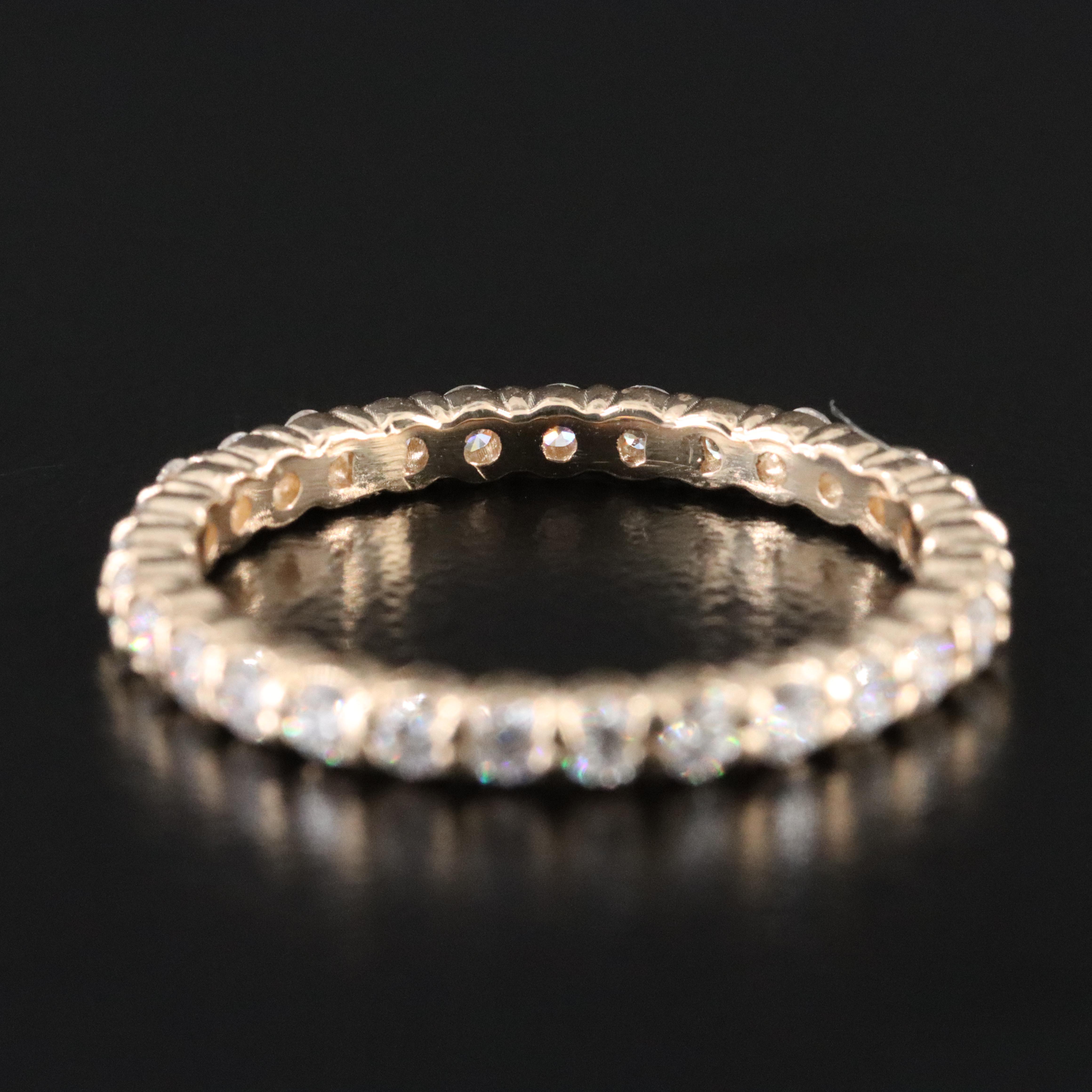14K 0.75 CTW Lab Grown Diamond Eternity Band