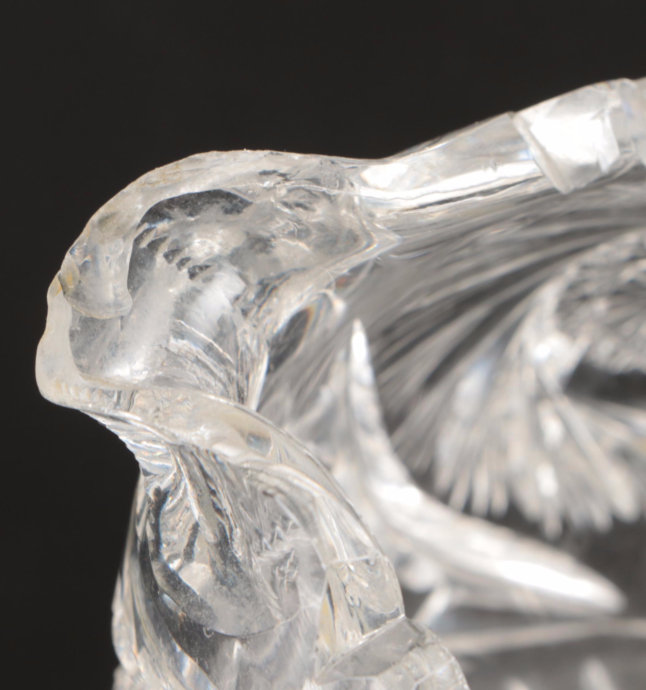 American Brilliant Style Cut Glass Footed Compote and Other Table Accessories