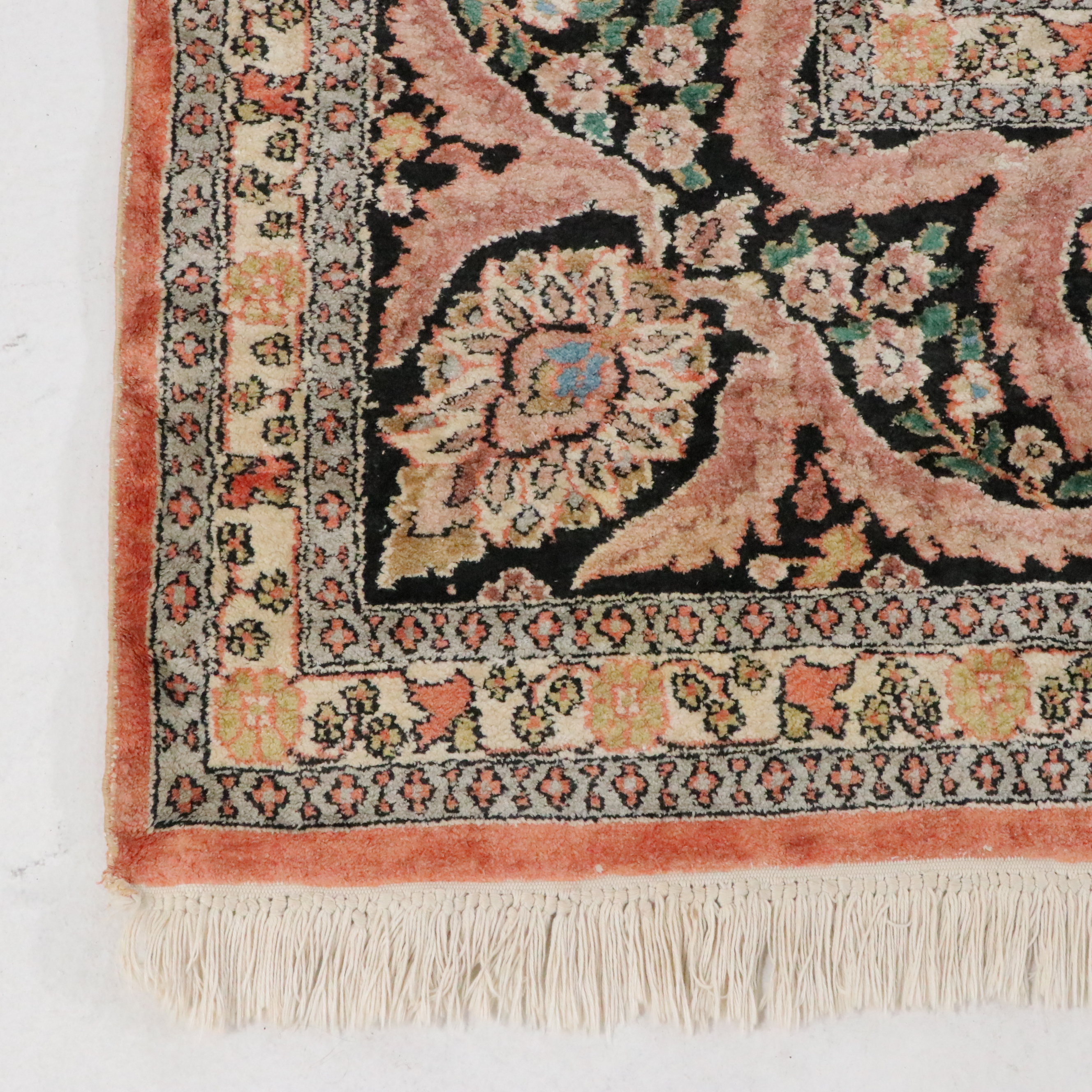 9'11 x 14'5 Hand-Knotted Persian Qom Room Sized Rug