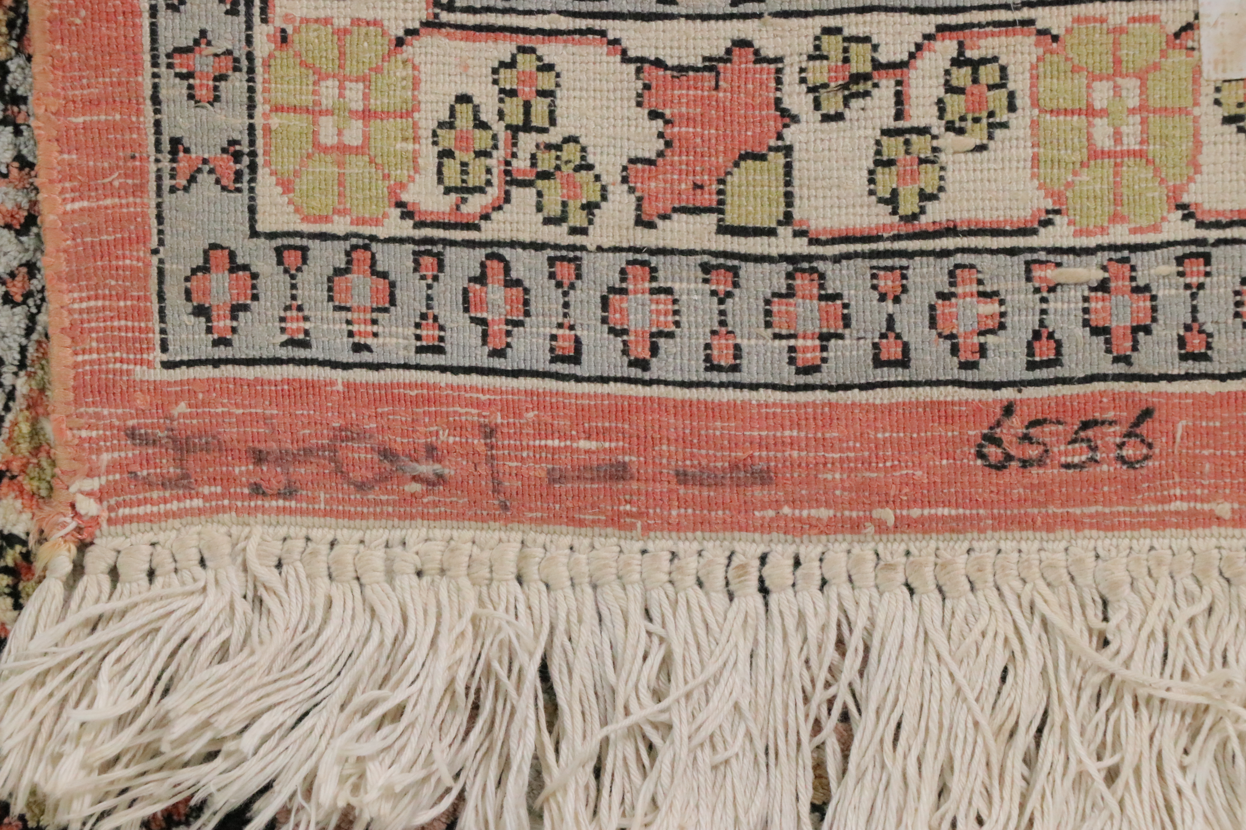 9'11 x 14'5 Hand-Knotted Persian Qom Room Sized Rug