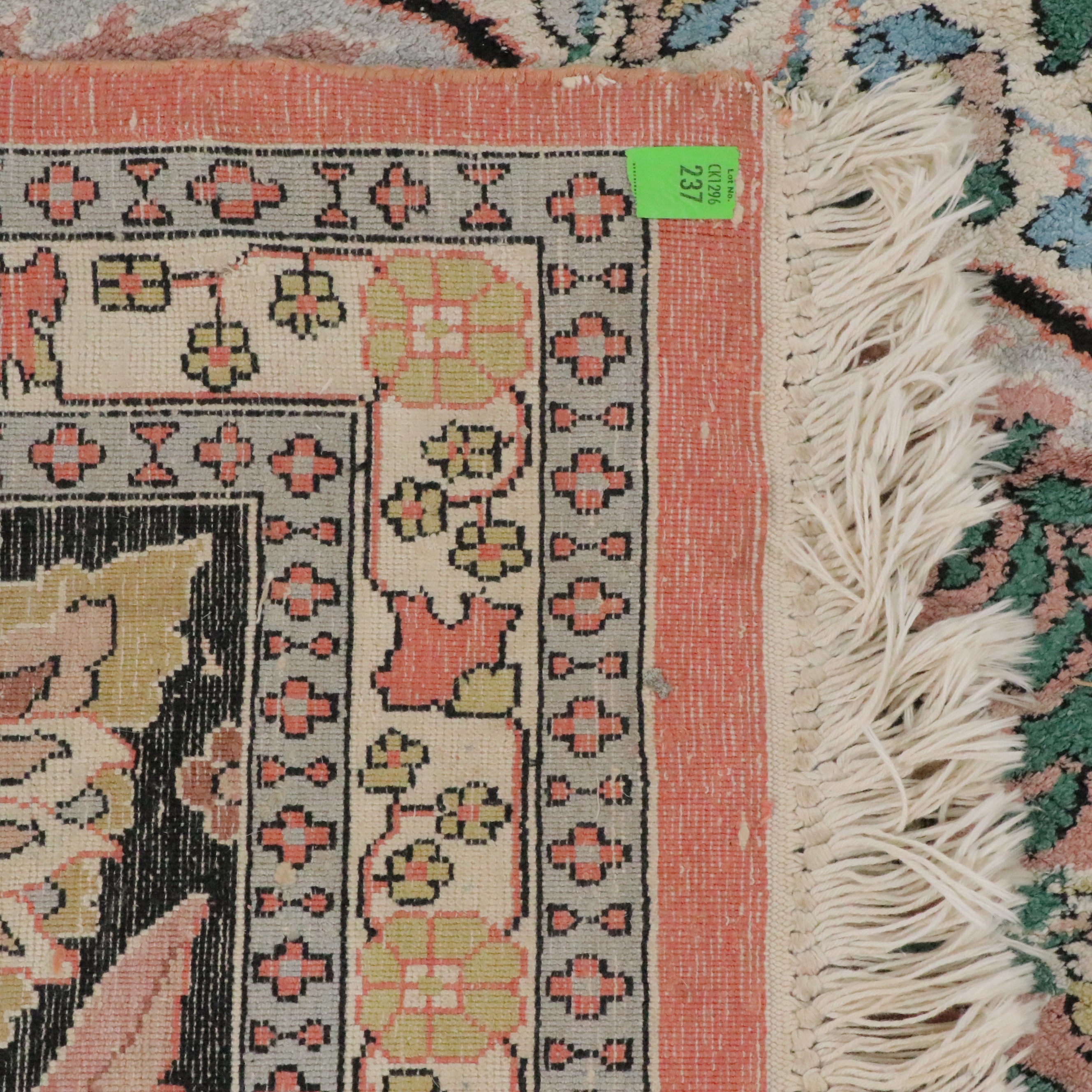 9'11 x 14'5 Hand-Knotted Persian Qom Room Sized Rug