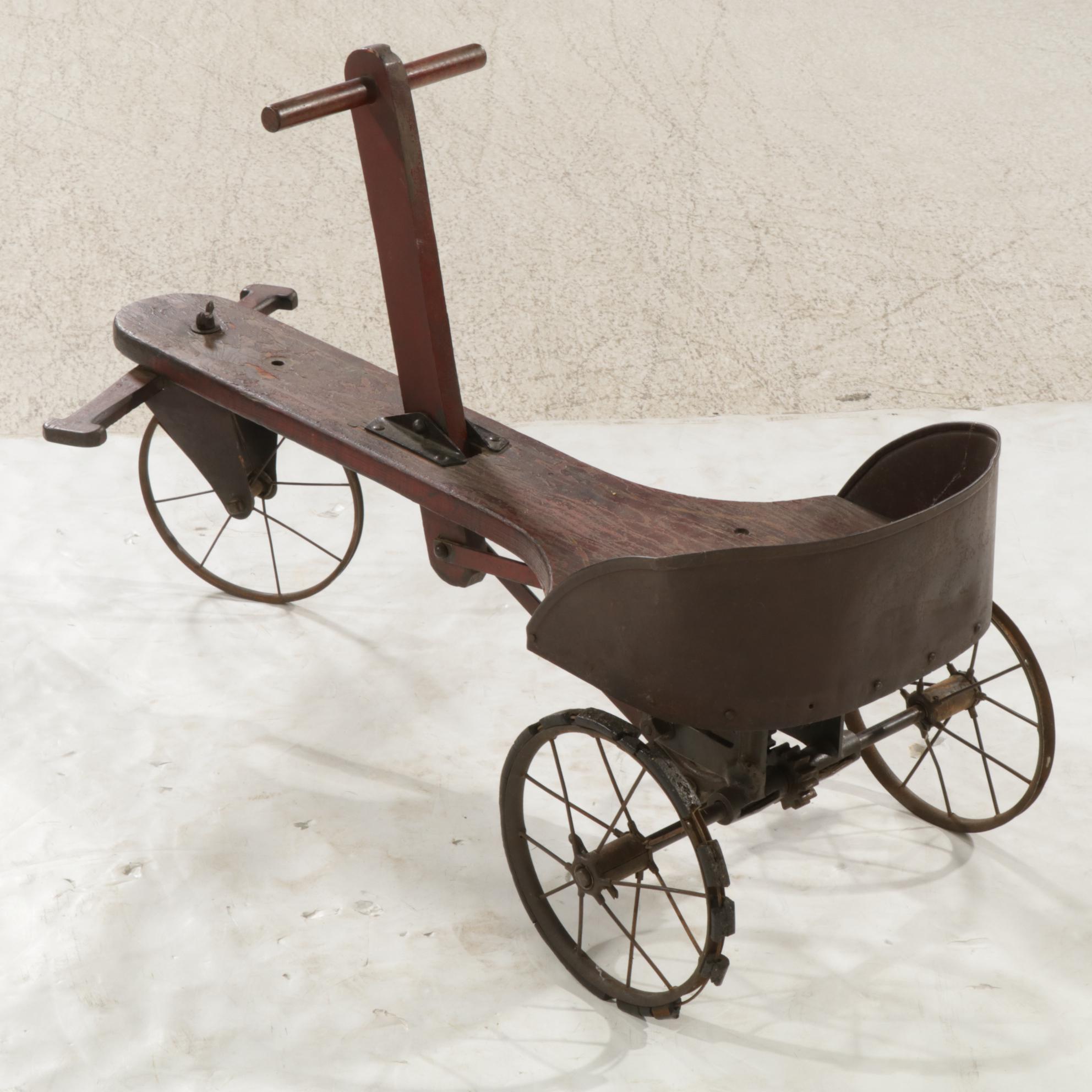 "Wingold Flier" Hand Operated Ride-On Toy,Early 20th Century