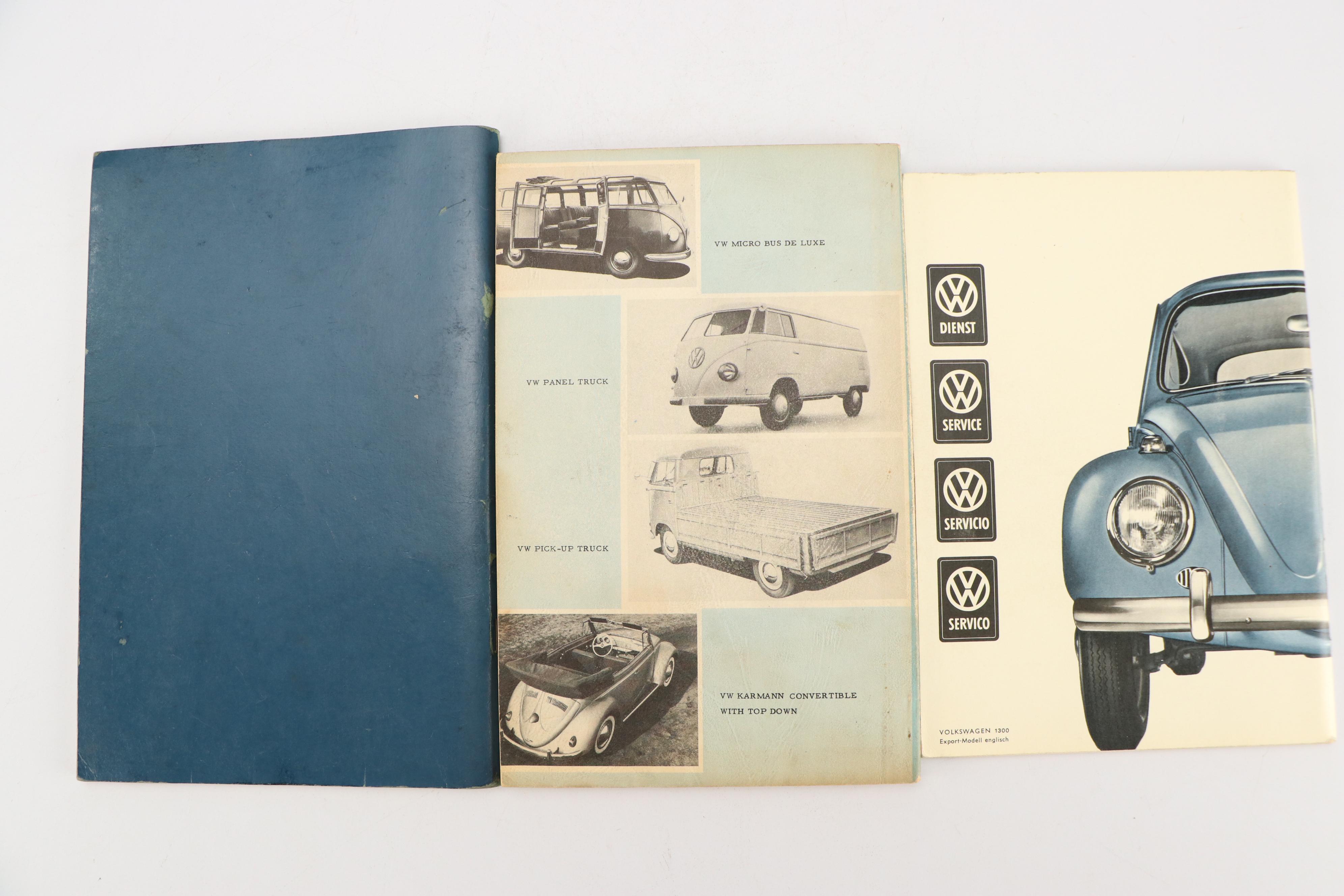 Volkswagen, Triumph, Amphicar and Renault Car Manuals, Mid-20th Century