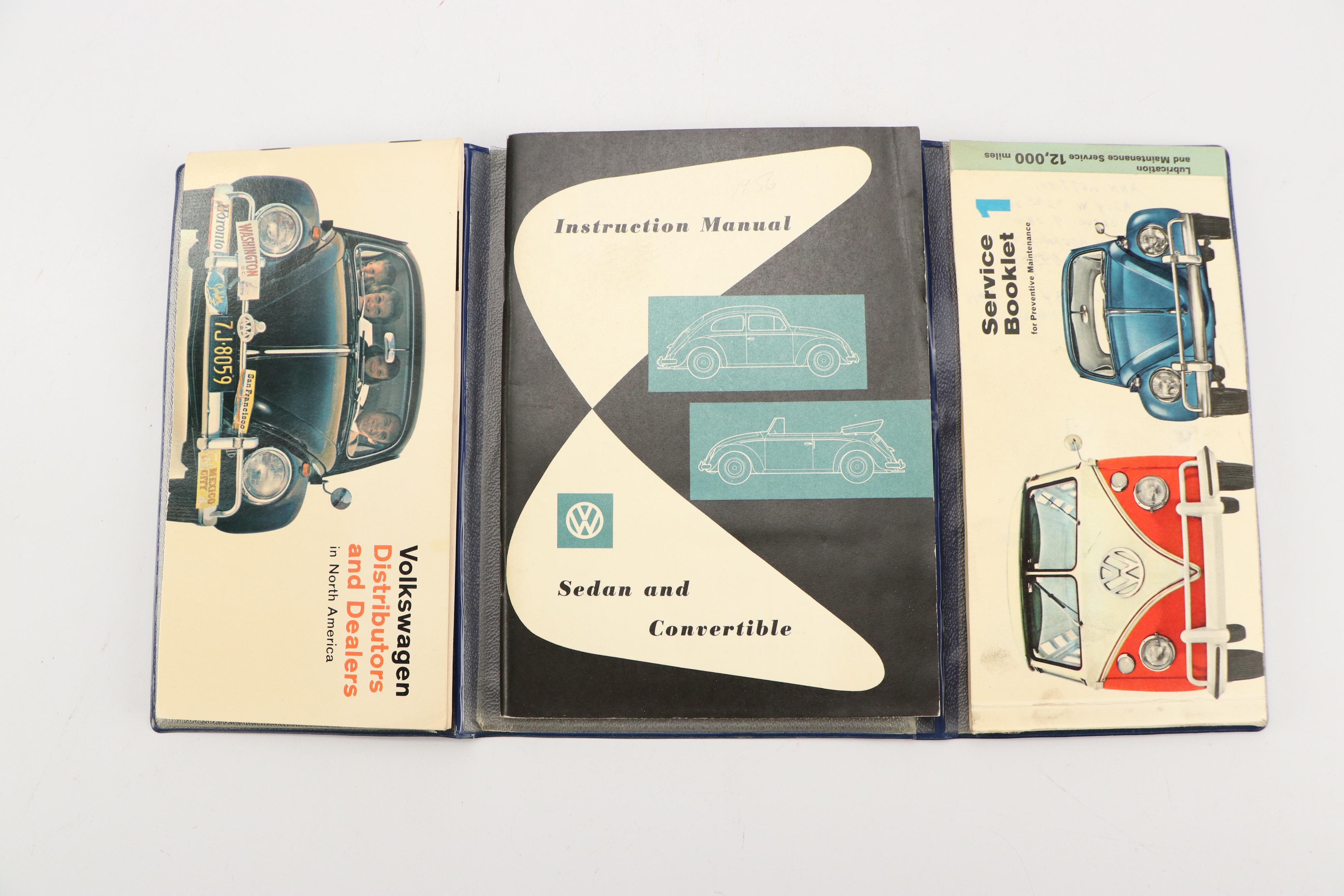 Volkswagen, Triumph, Amphicar and Renault Car Manuals, Mid-20th Century