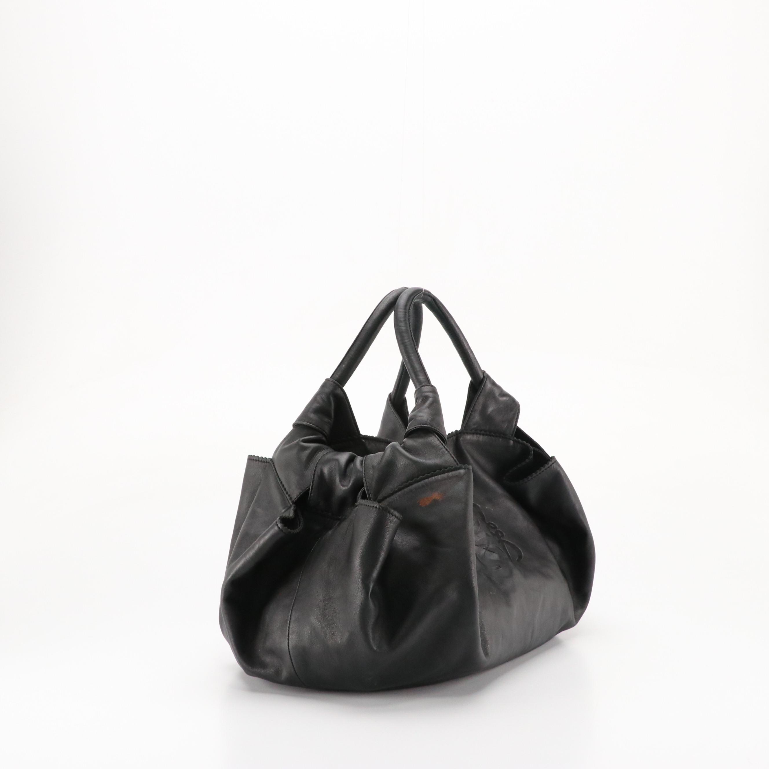 Loewe Anagram Black Nappa Leather Aire Bag