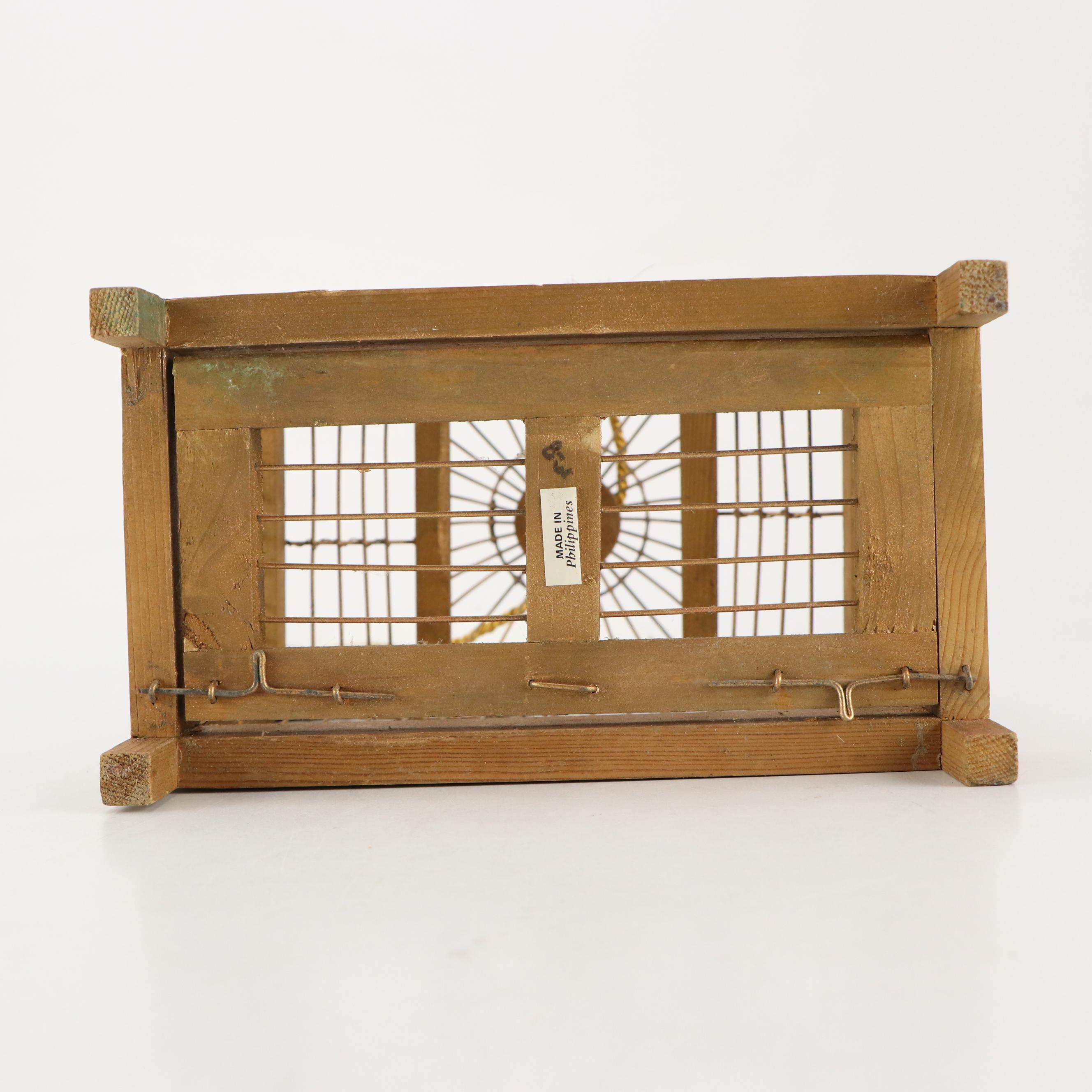 Victorian Style Giltwood and Wire Decorative Birdcage