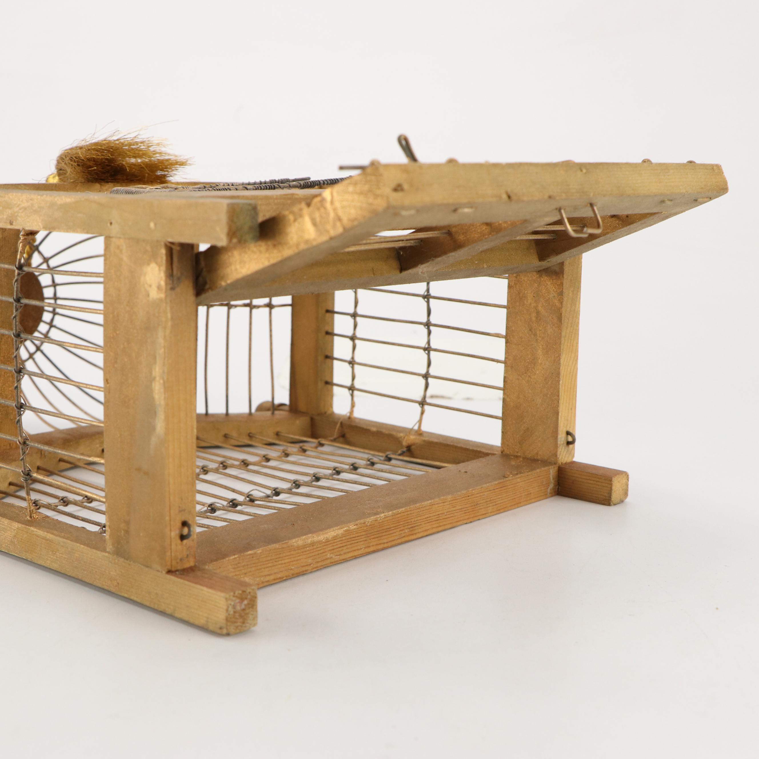 Victorian Style Giltwood and Wire Decorative Birdcage