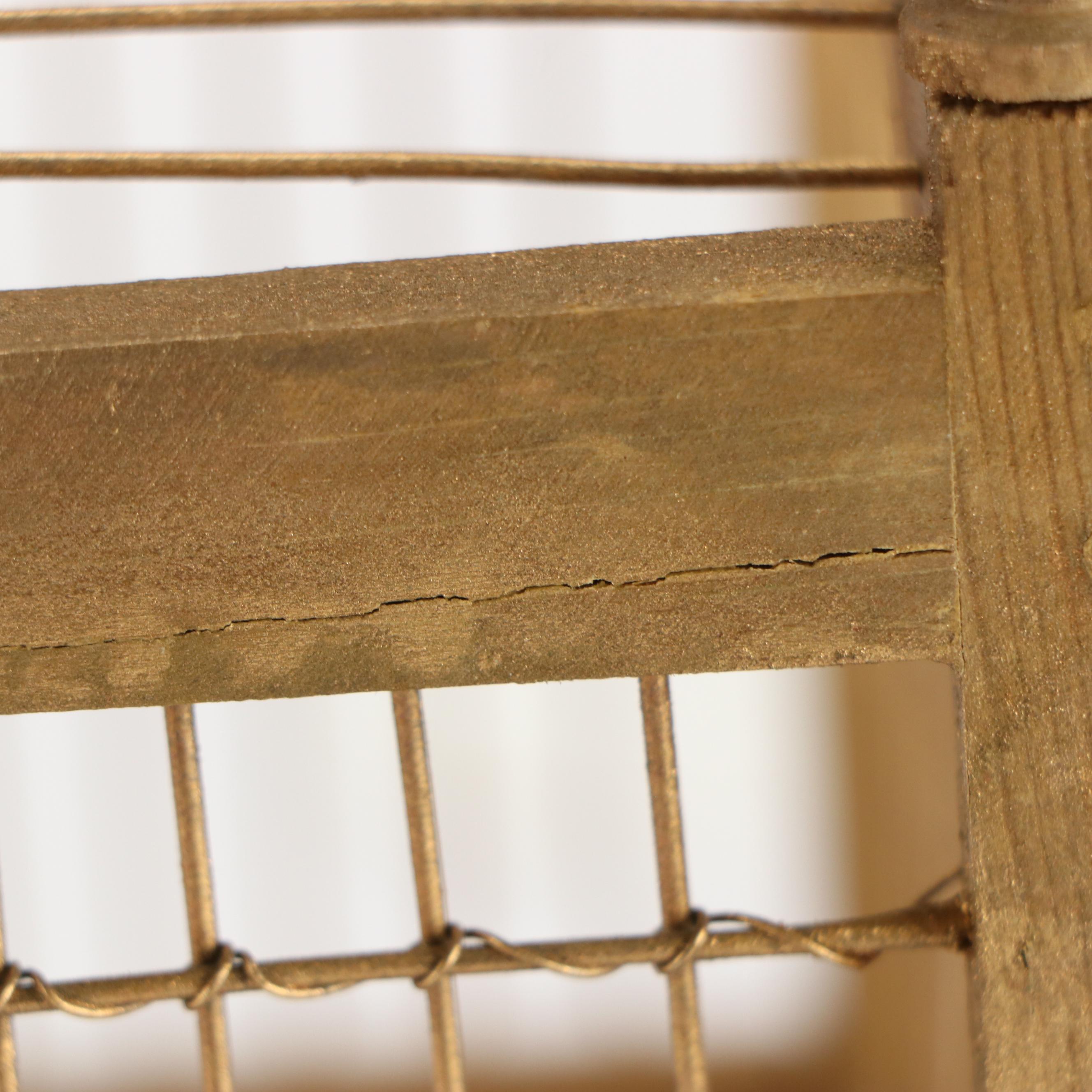 Victorian Style Giltwood and Wire Decorative Birdcage