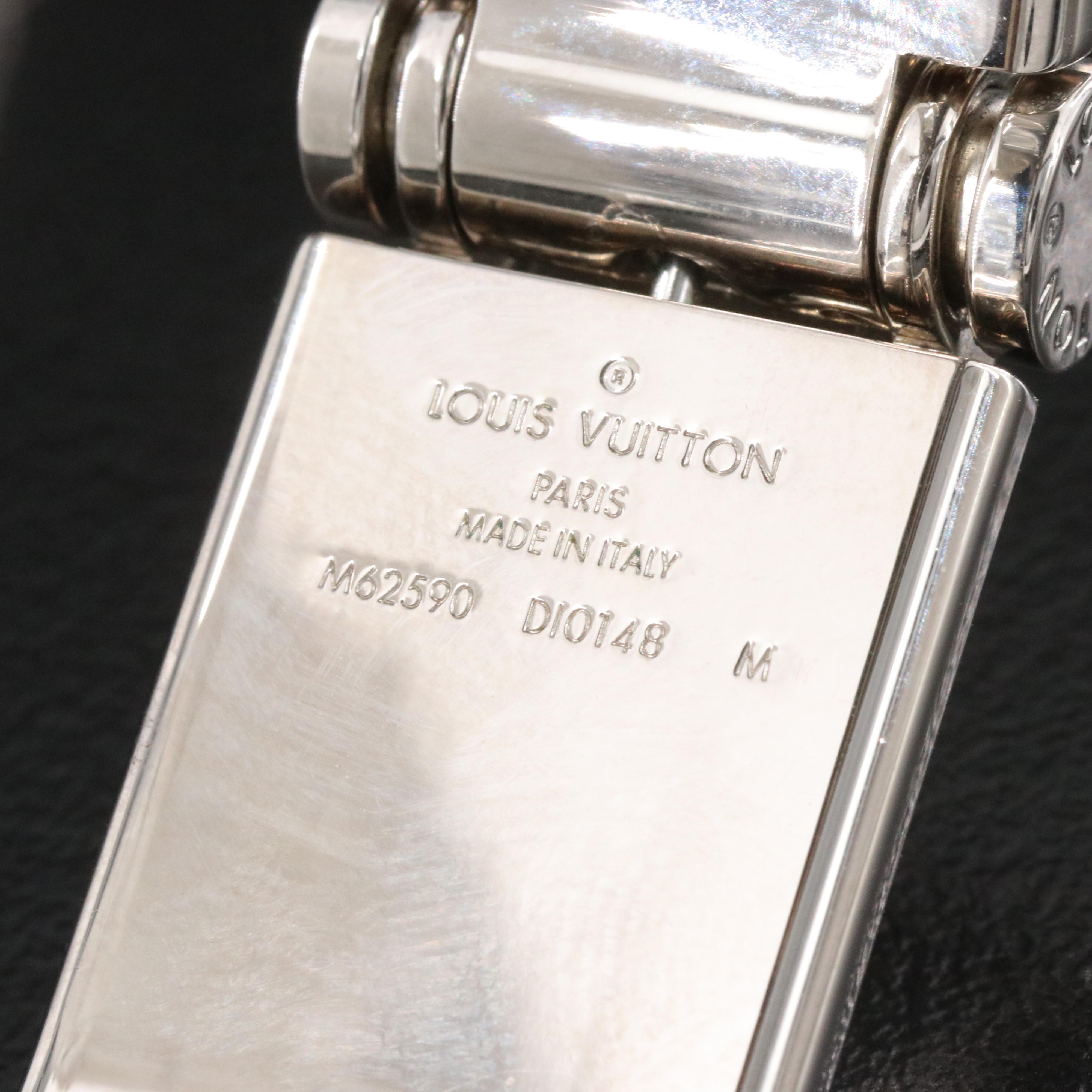 Louis Vuitton Black Monogram Magnetic Buckle Bracelet