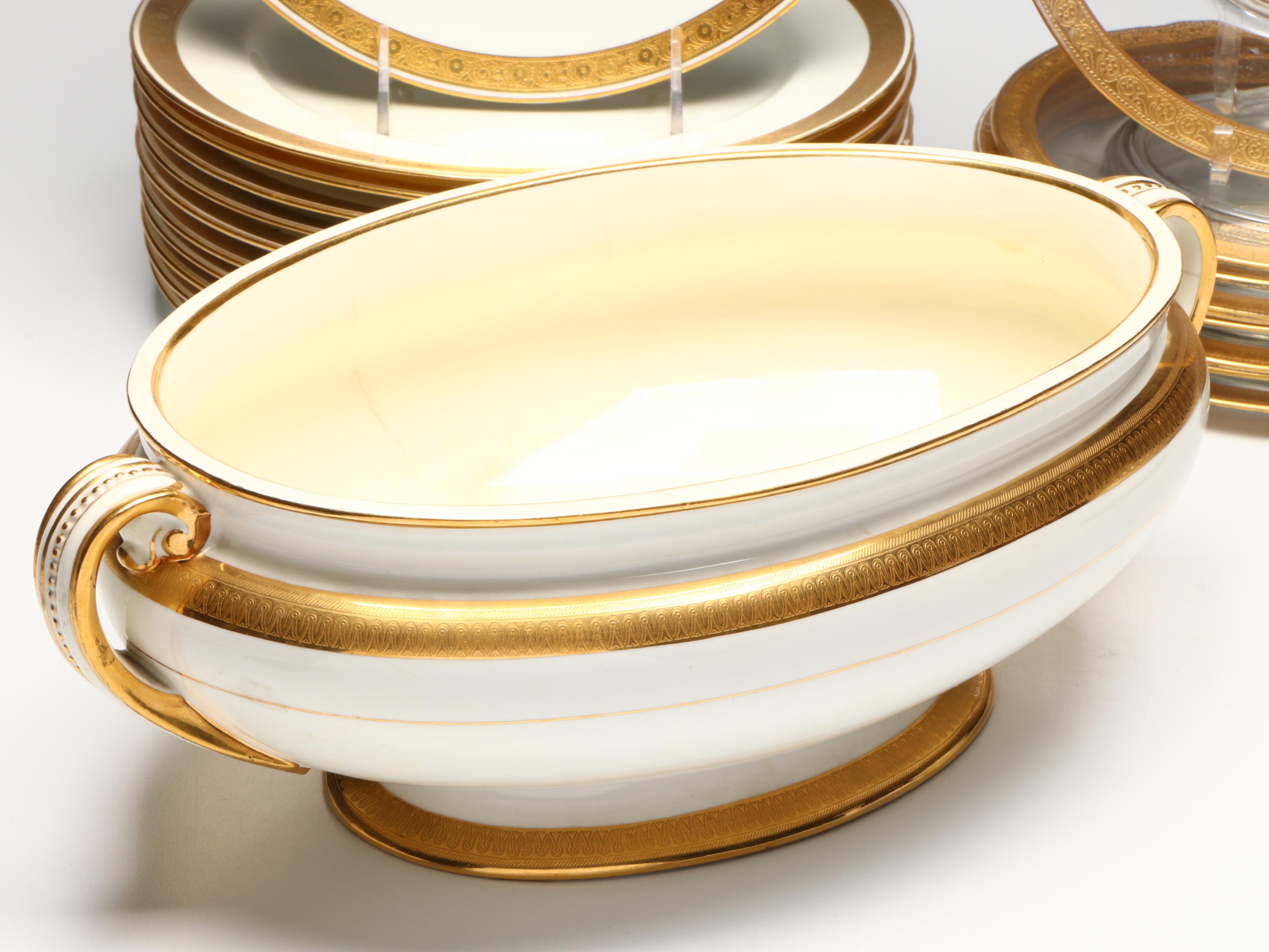 Tiffin-Franciscan "Westchester" Luncheon Plates with Minton and Other Tableware