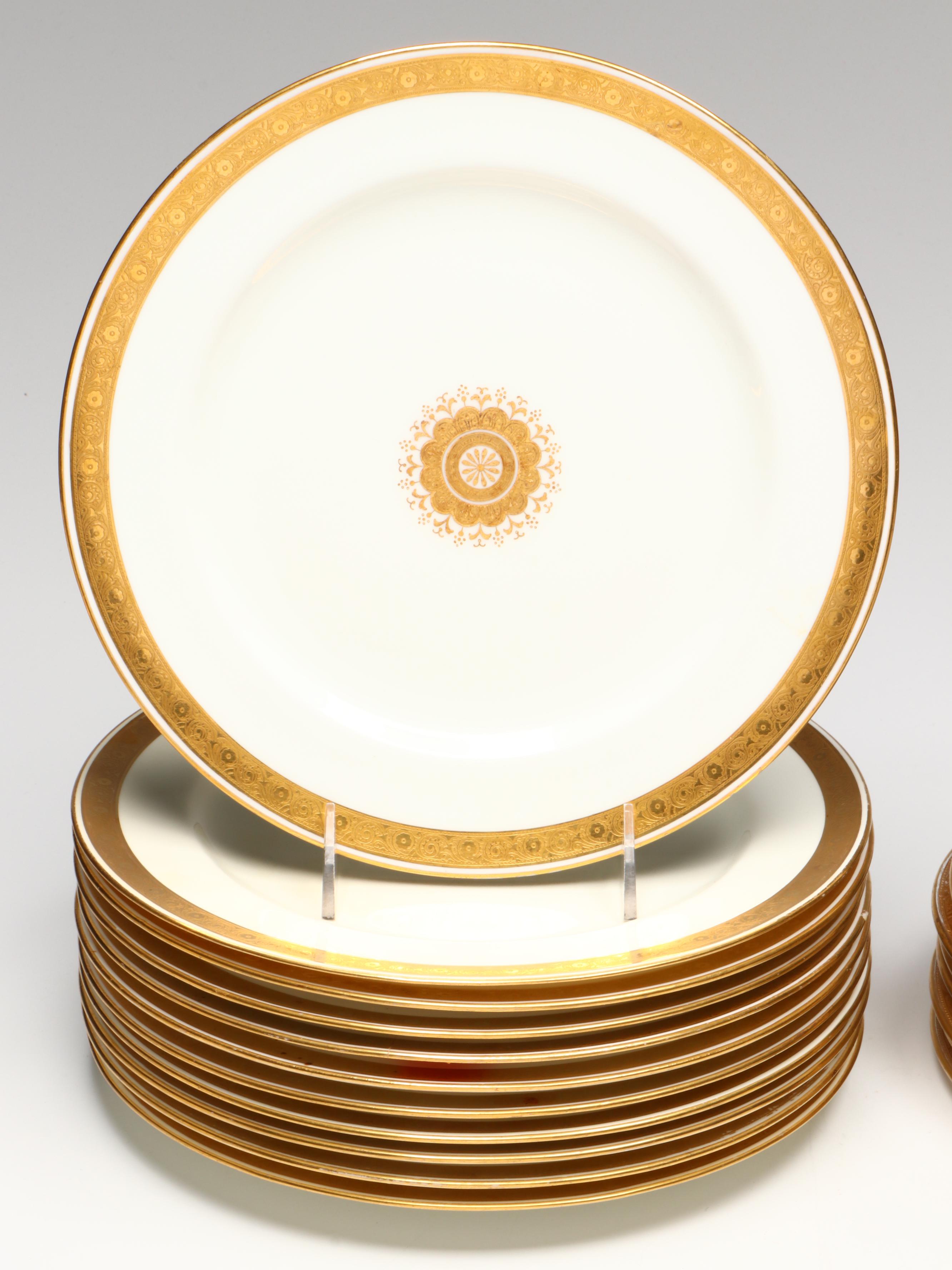 Tiffin-Franciscan "Westchester" Luncheon Plates with Minton and Other Tableware