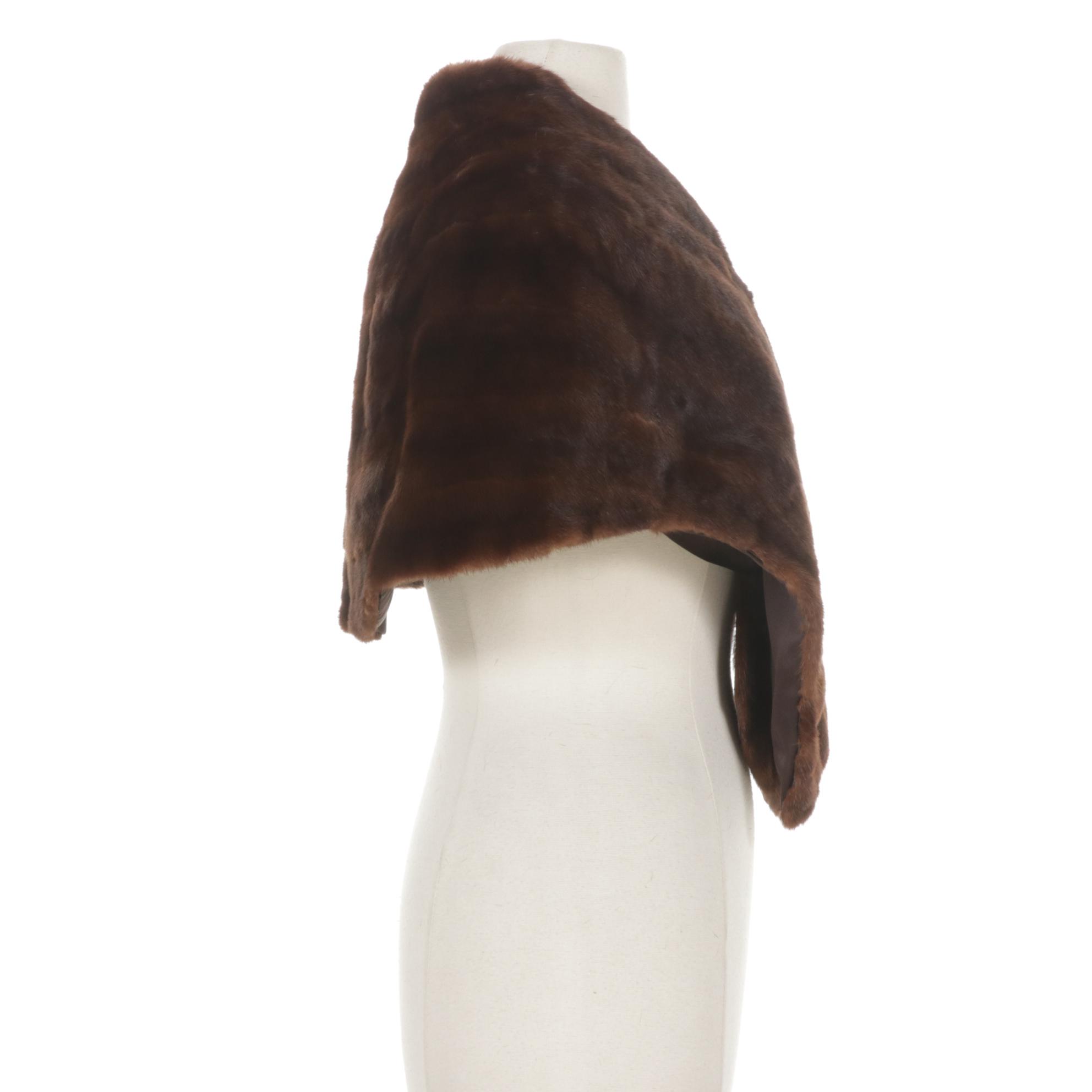 Fur Nakamura Mahogany Mink Fur Stole