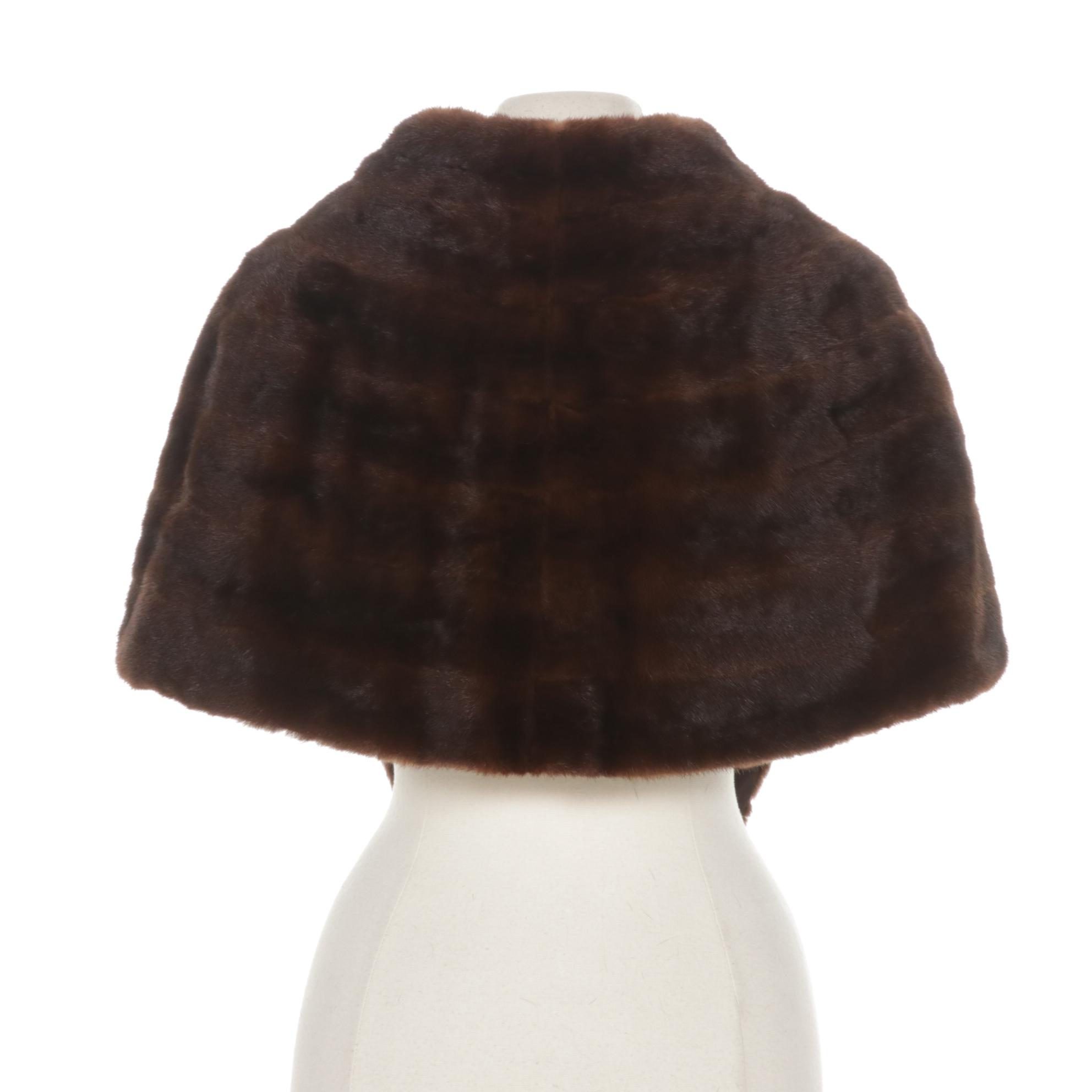 Fur Nakamura Mahogany Mink Fur Stole