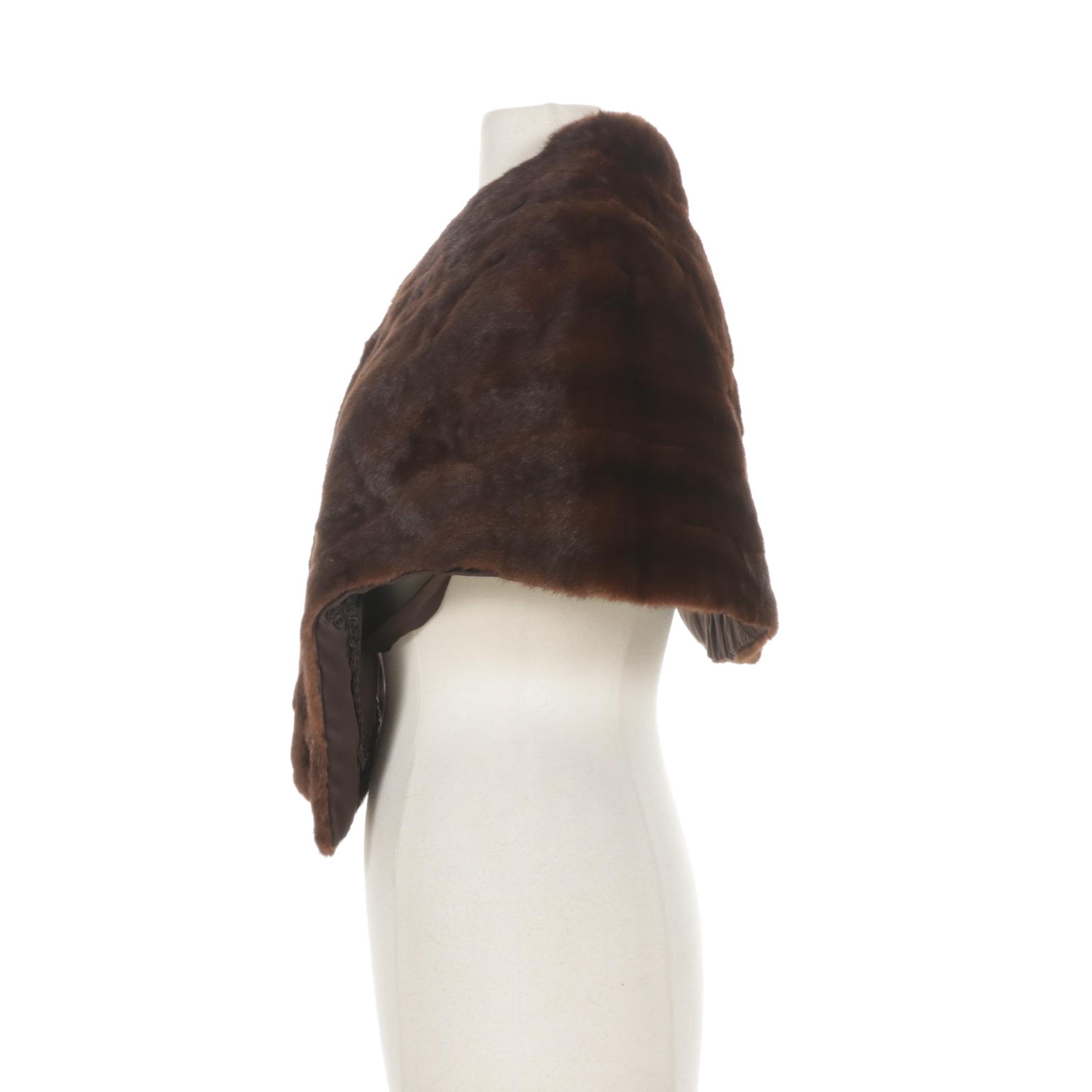 Fur Nakamura Mahogany Mink Fur Stole