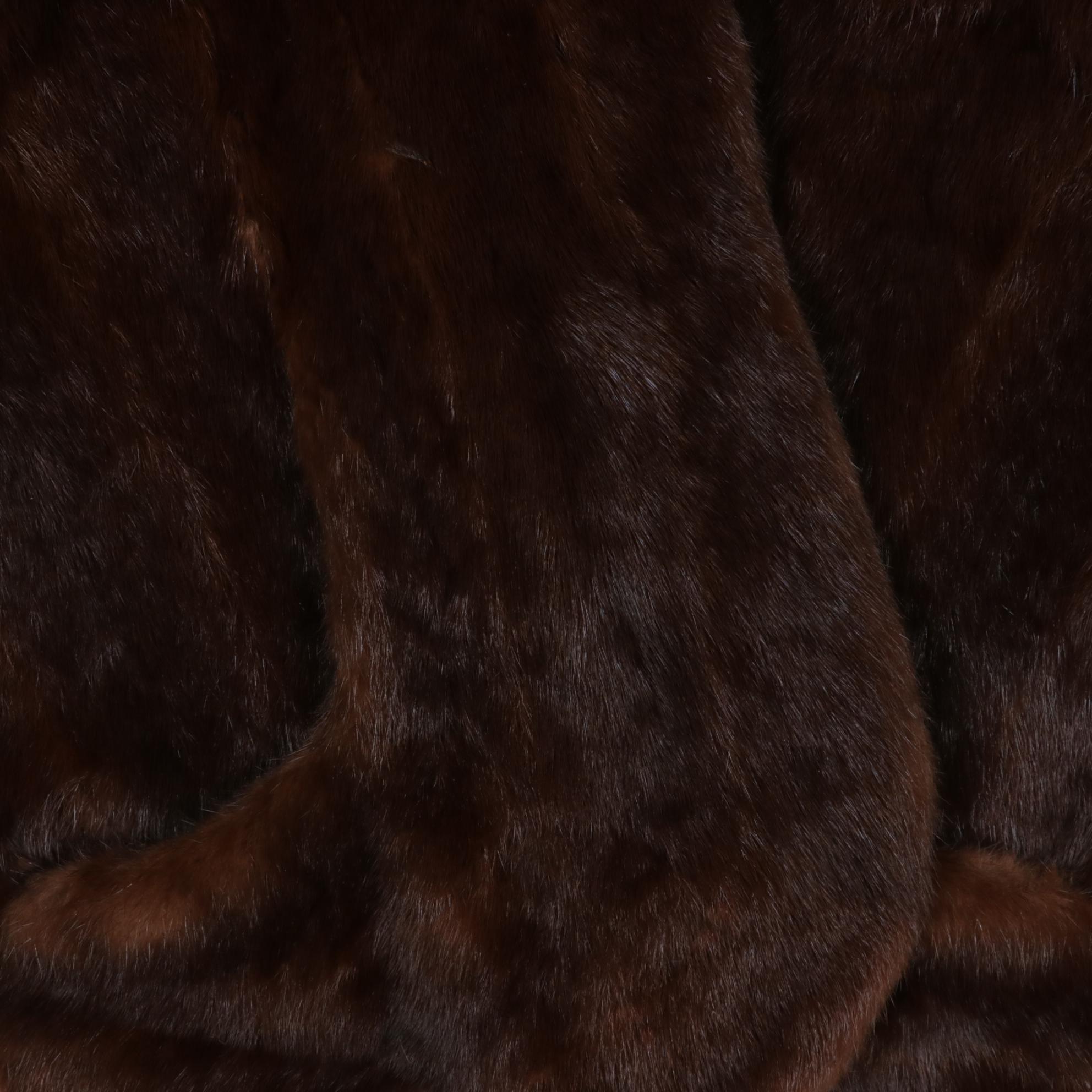 Fur Nakamura Mahogany Mink Fur Stole
