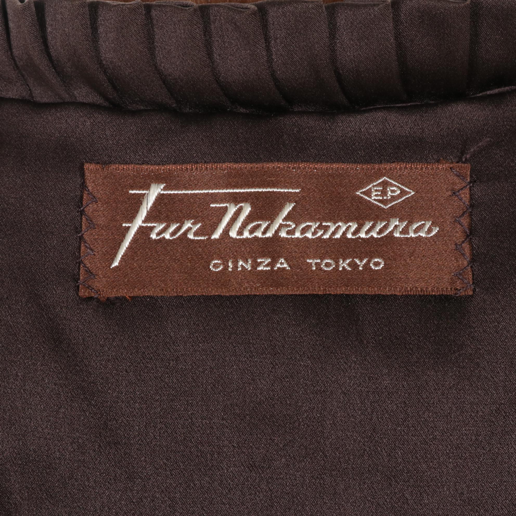 Fur Nakamura Mahogany Mink Fur Stole