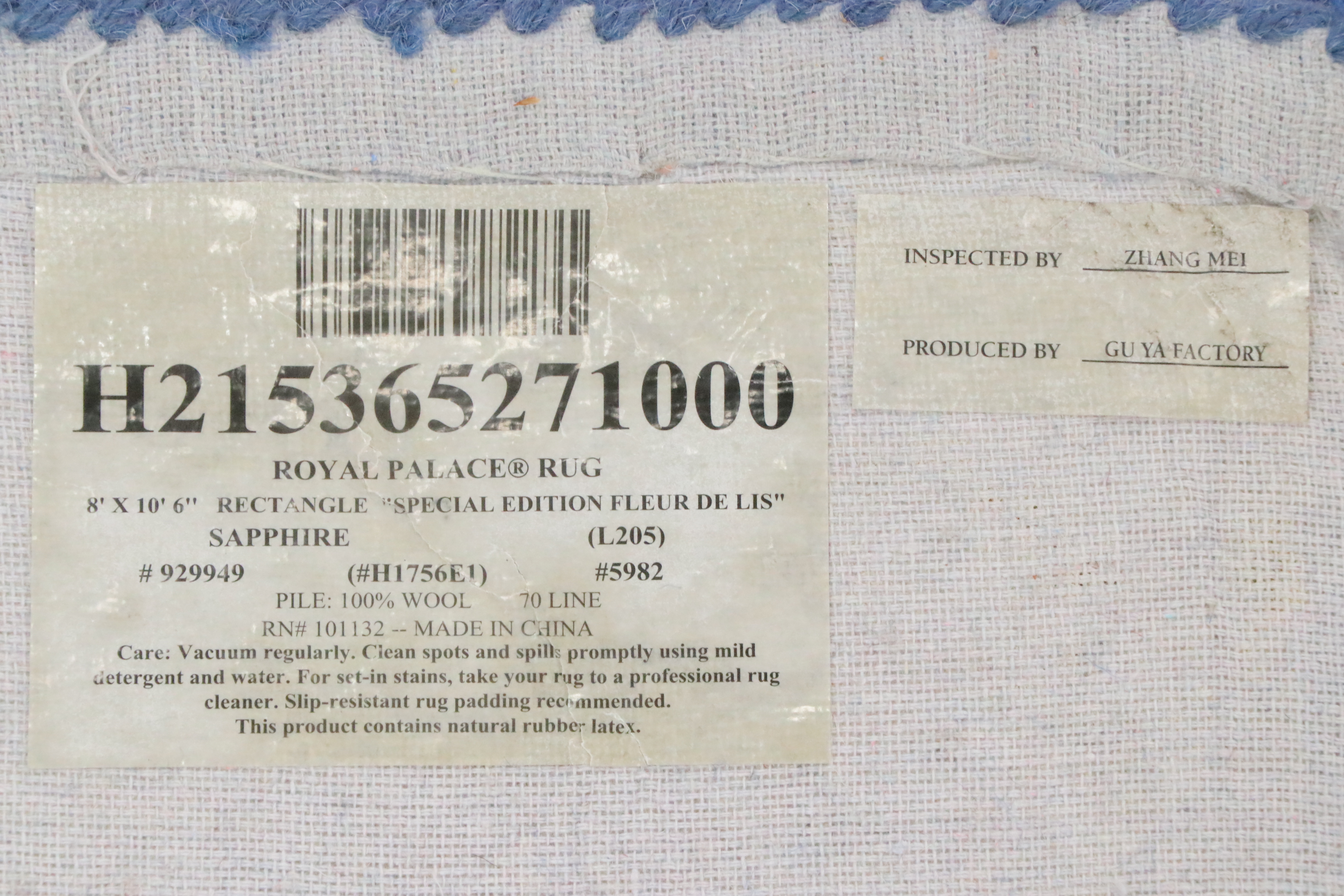 8' x 10'7 Hand-Knotted and Carved Chinese "Royal Place" Area Rug