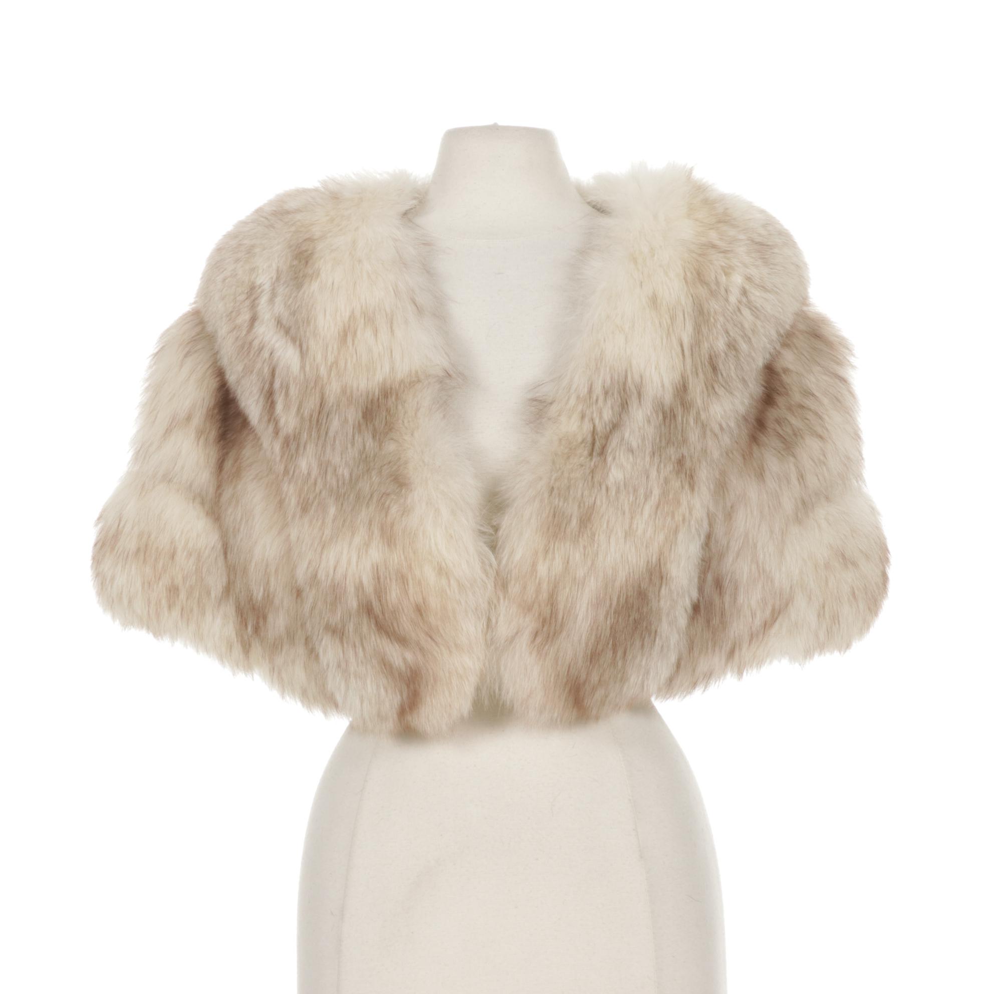 Furs by Arpin Blue Fox Fur Wedding Stole