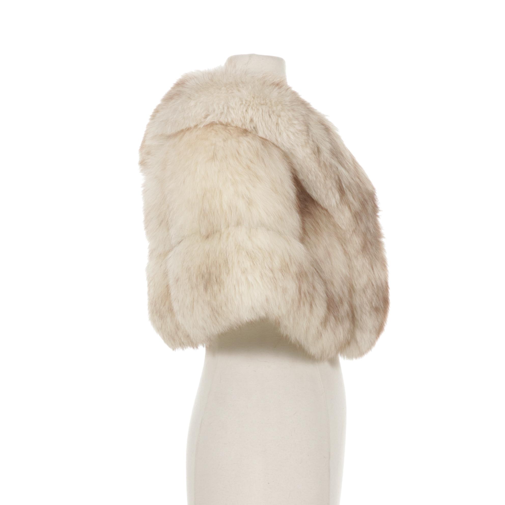 Furs by Arpin Blue Fox Fur Wedding Stole