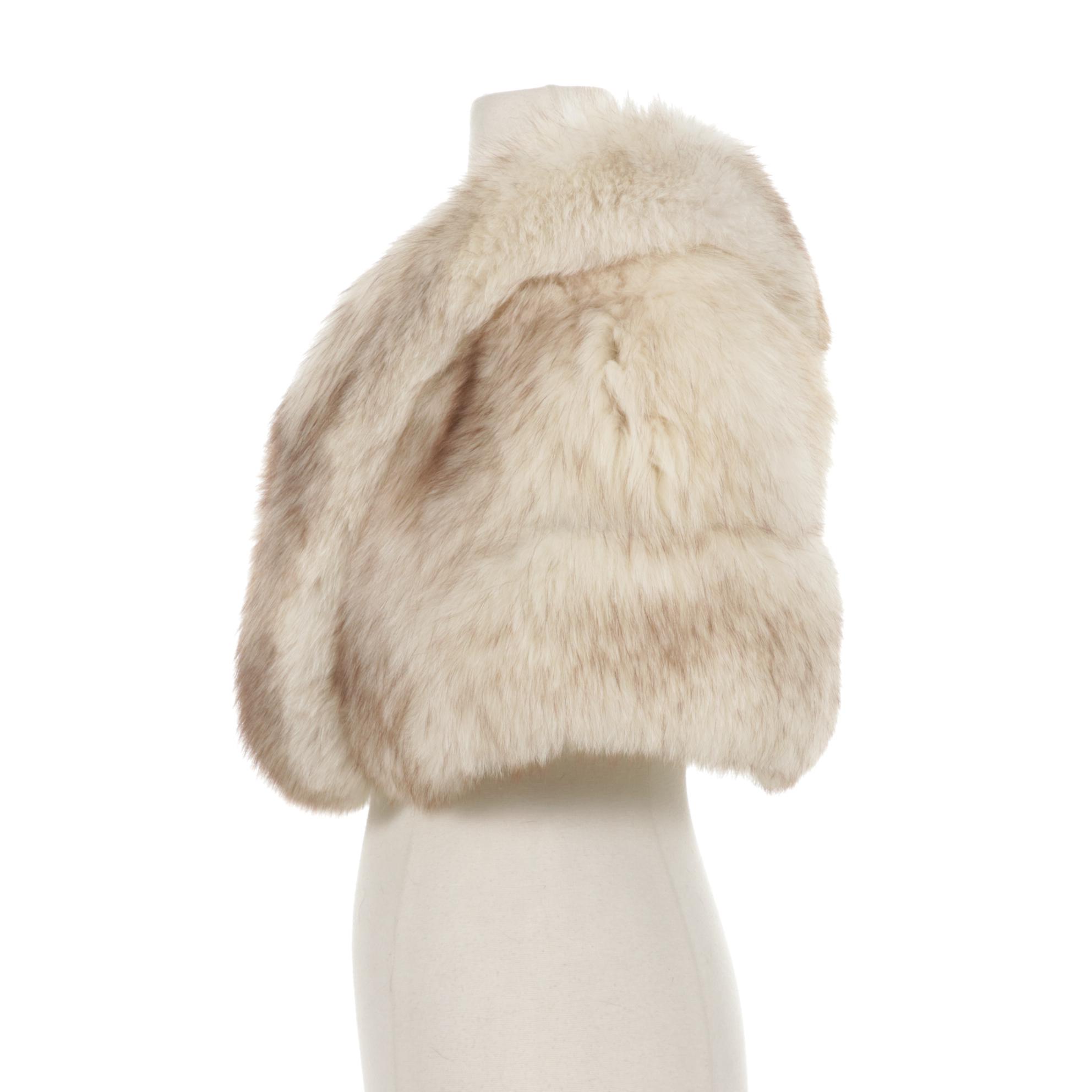 Furs by Arpin Blue Fox Fur Wedding Stole