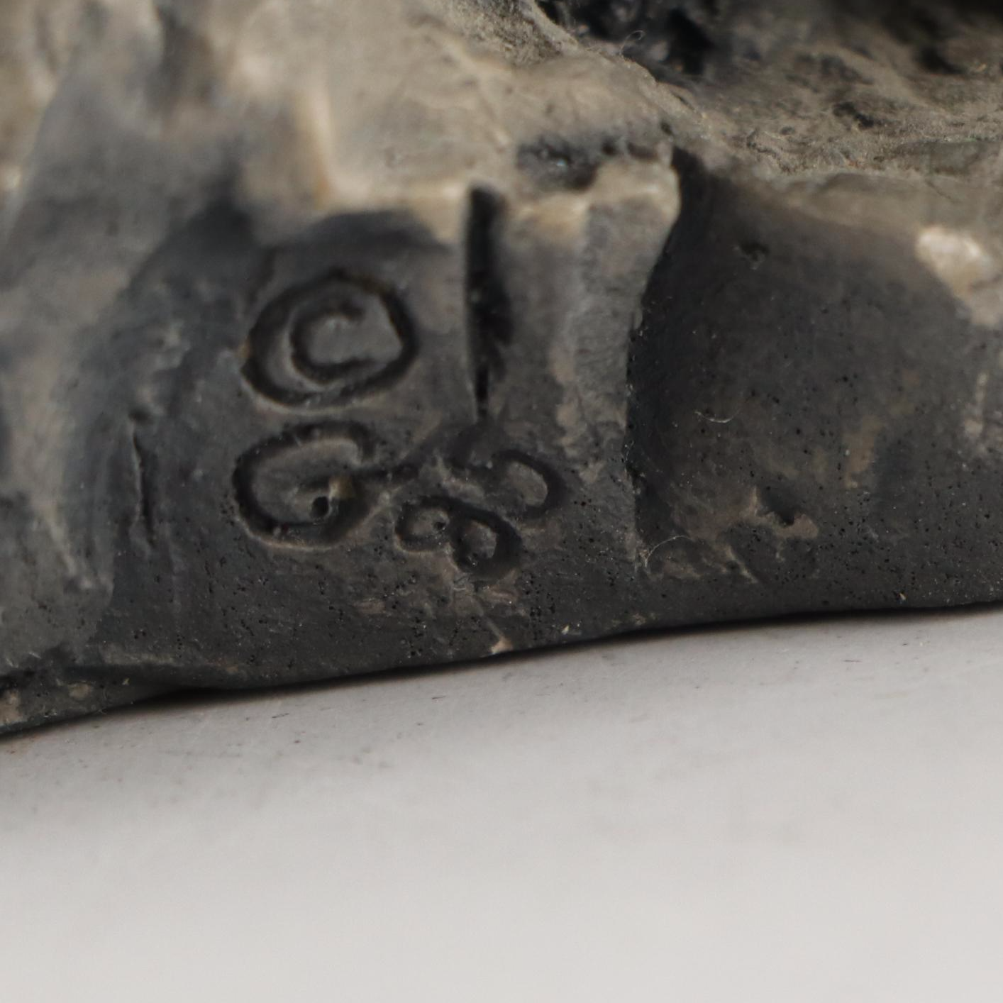 Mt. St. Helen Volcanic Ash Sculpture with Gilt Ceramic Box