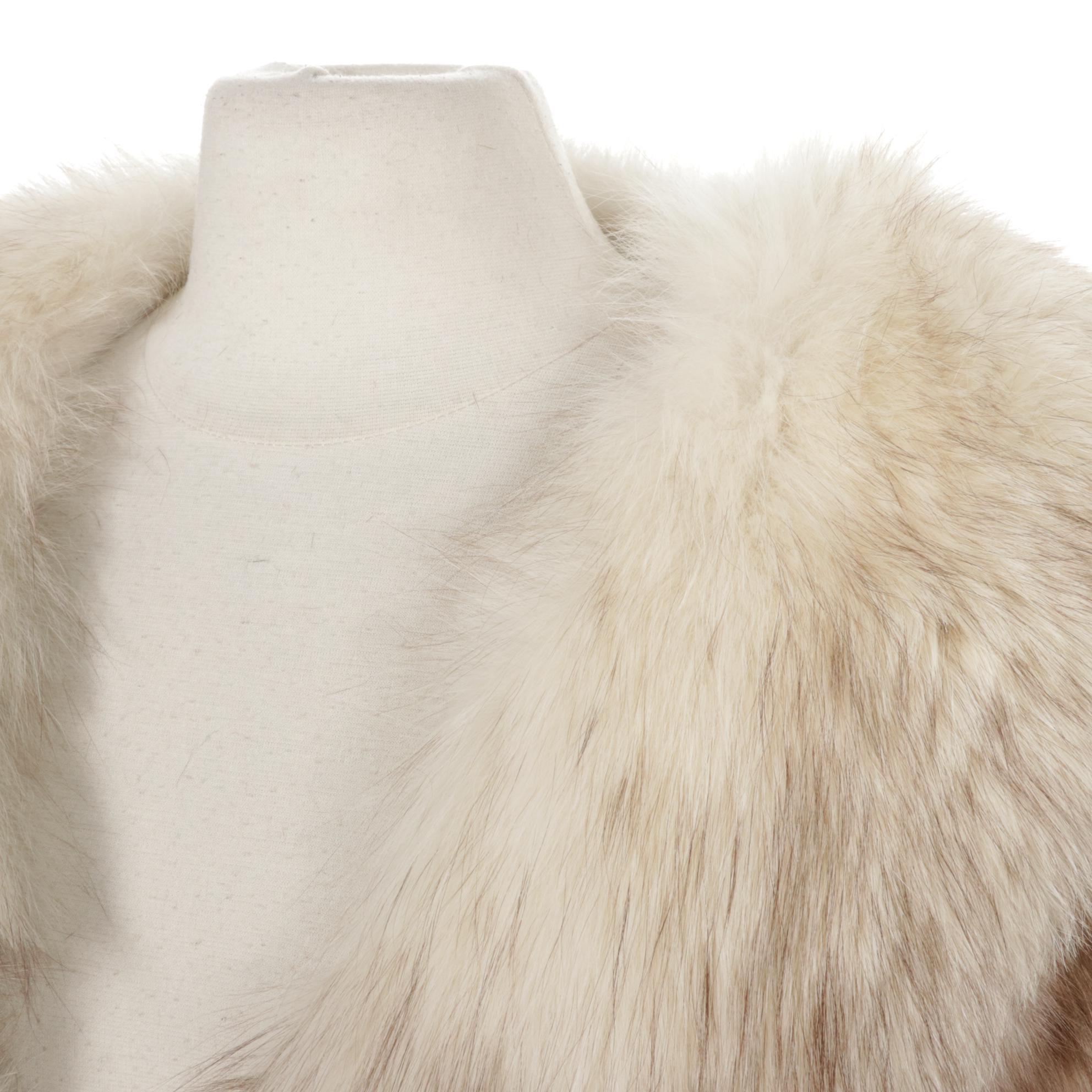 Furs by Arpin Blue Fox Fur Wedding Stole