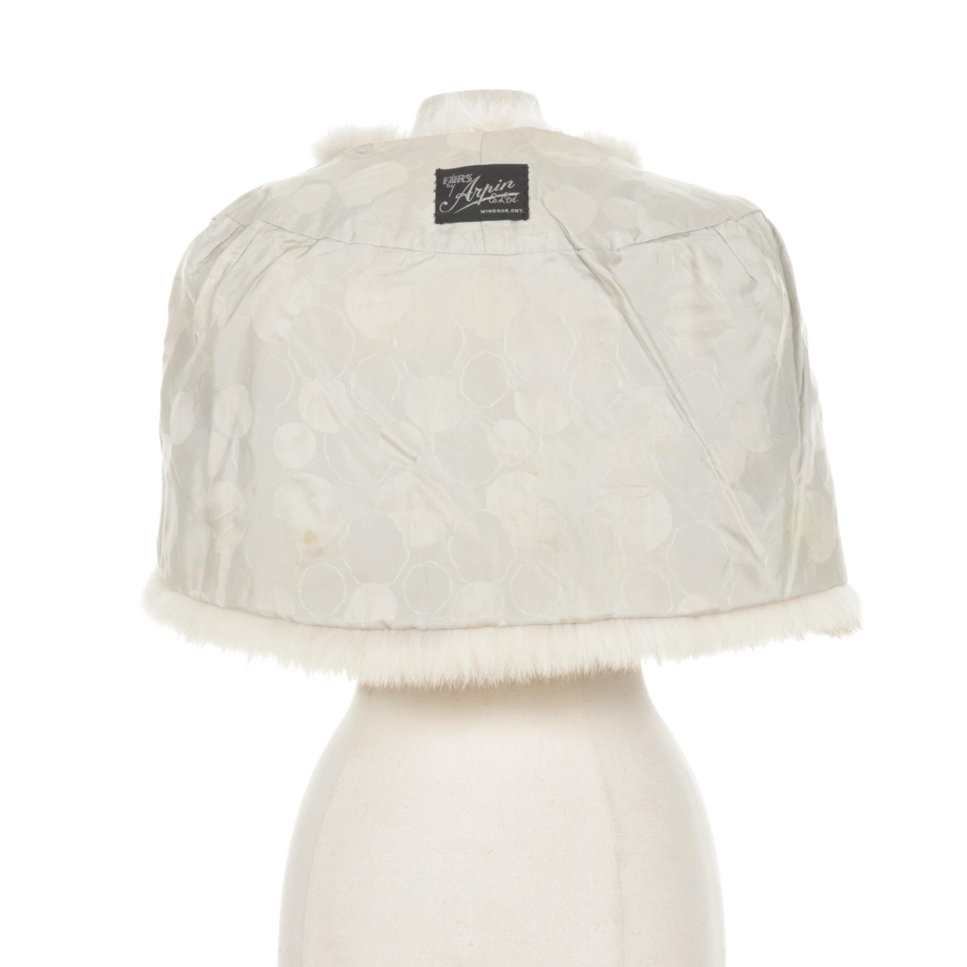 Furs by Arpin Blue Fox Fur Wedding Stole