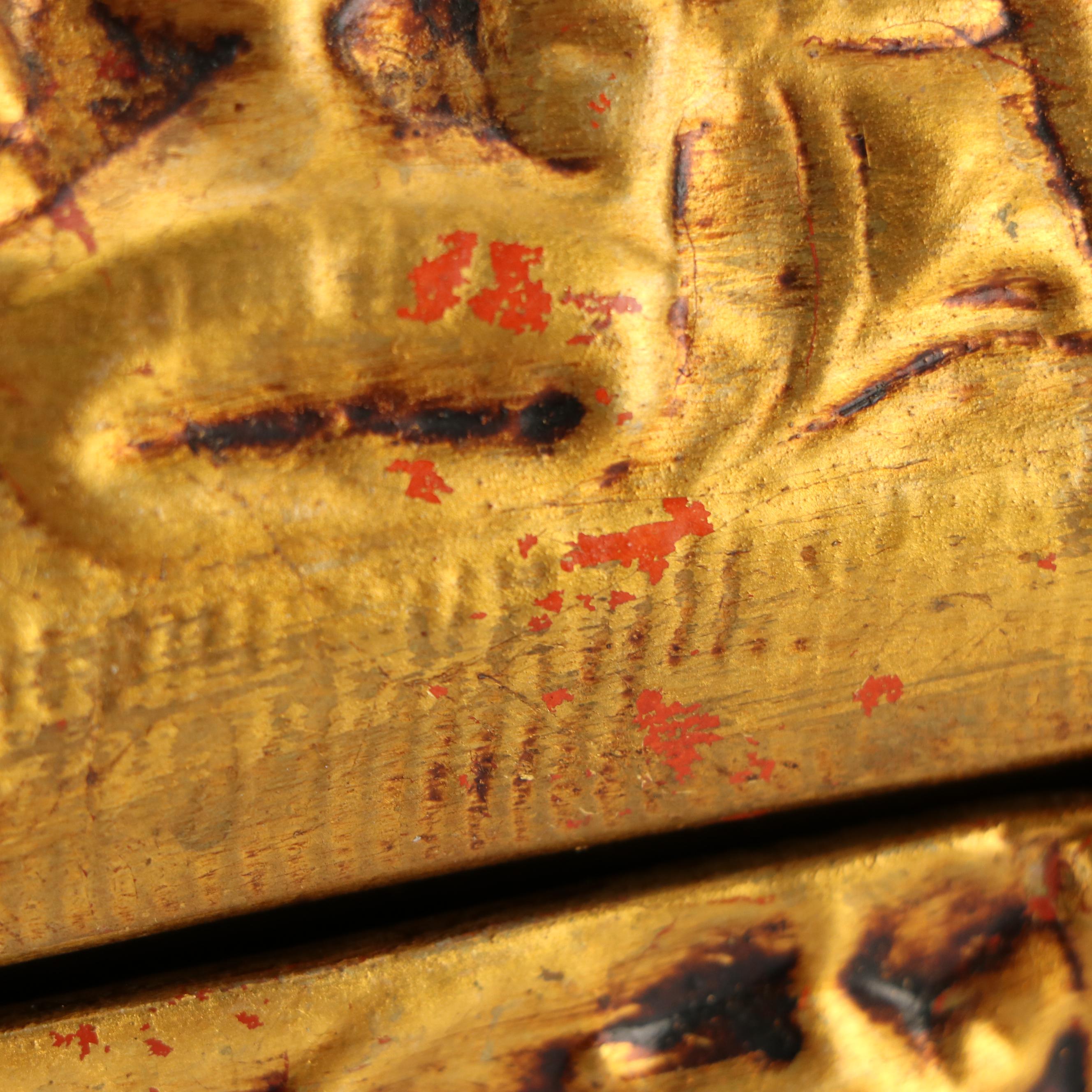 Mt. St. Helen Volcanic Ash Sculpture with Gilt Ceramic Box