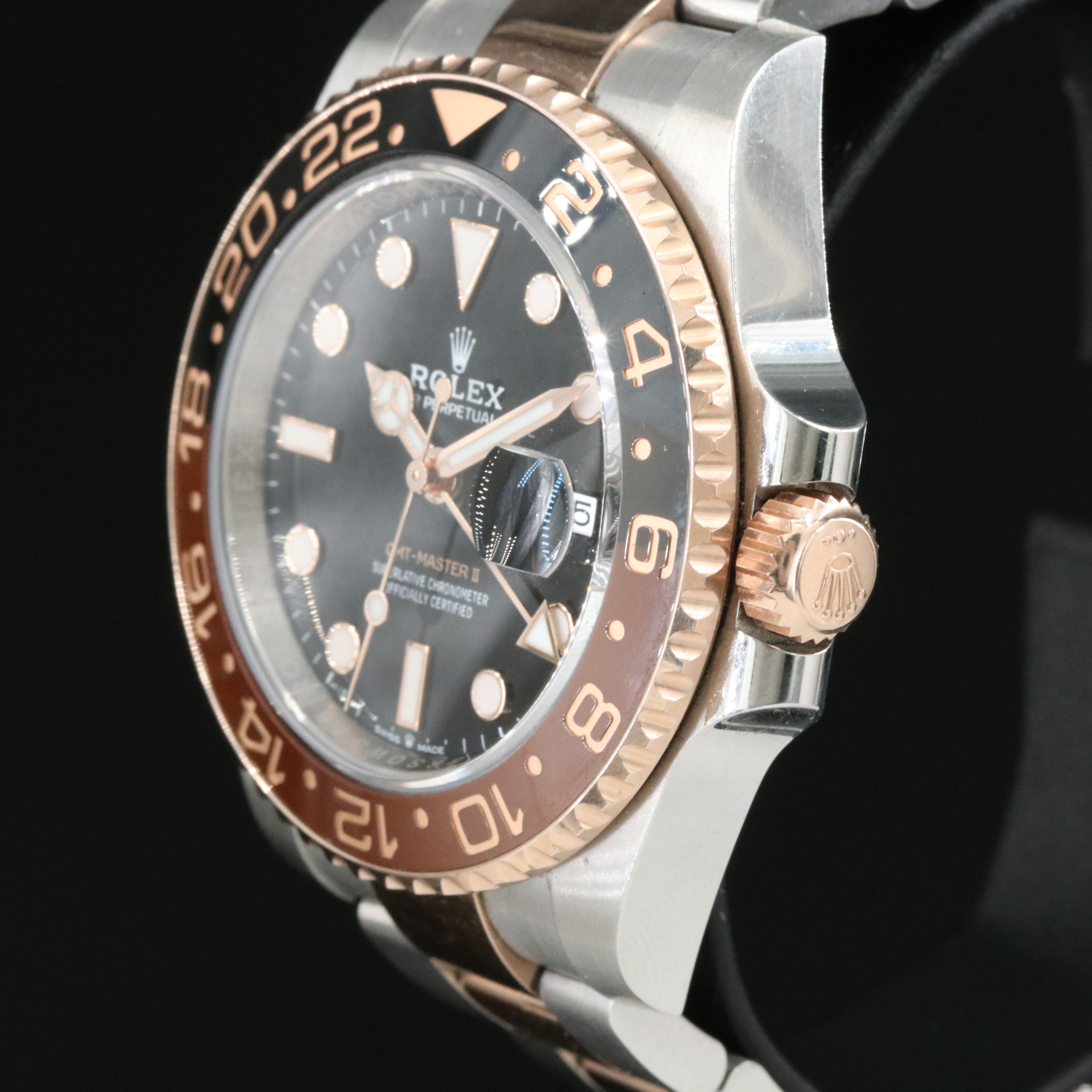 Rolex GMT Master II "Root Beer" Rose Gold Model 126711 Watch