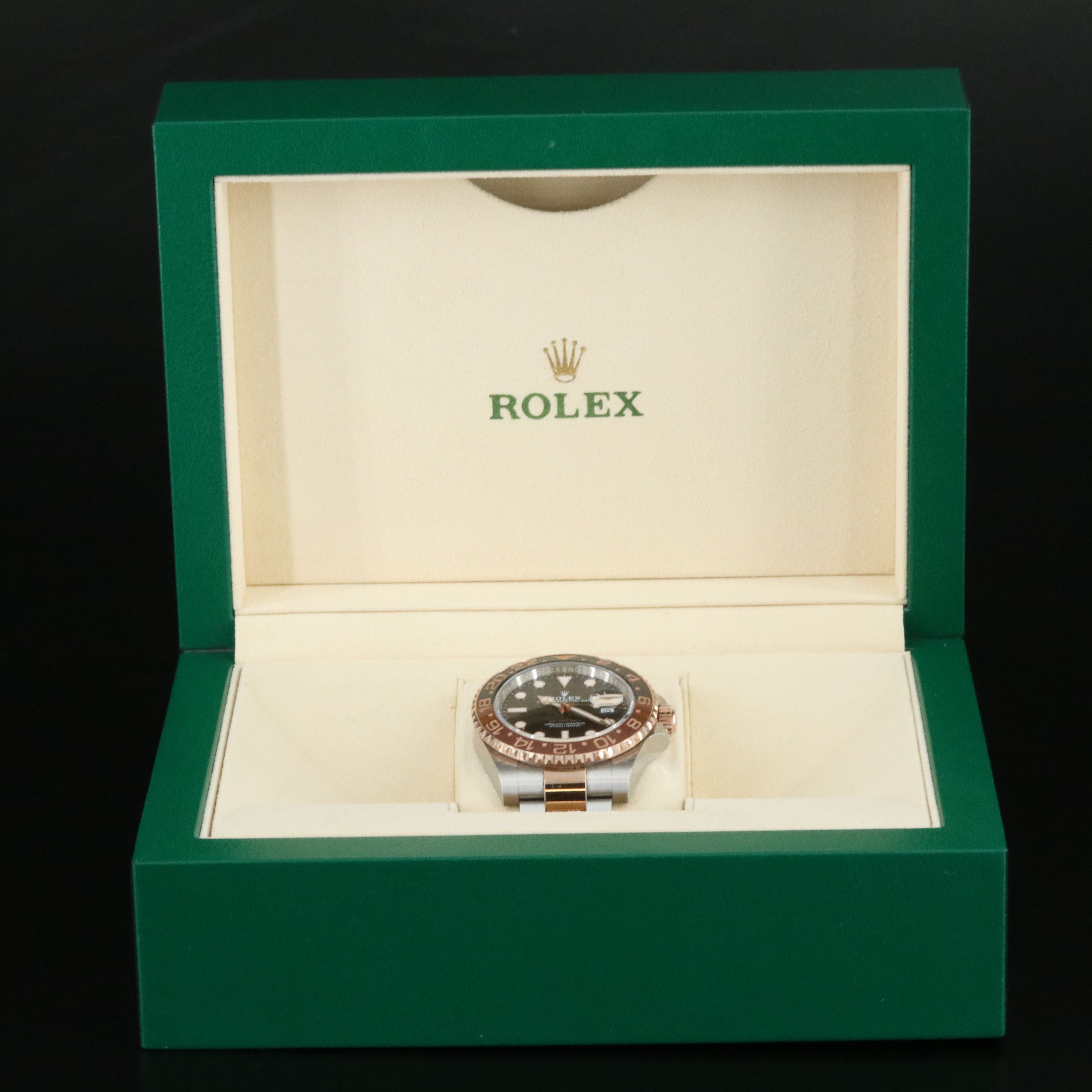 Rolex GMT Master II "Root Beer" Rose Gold Model 126711 Watch