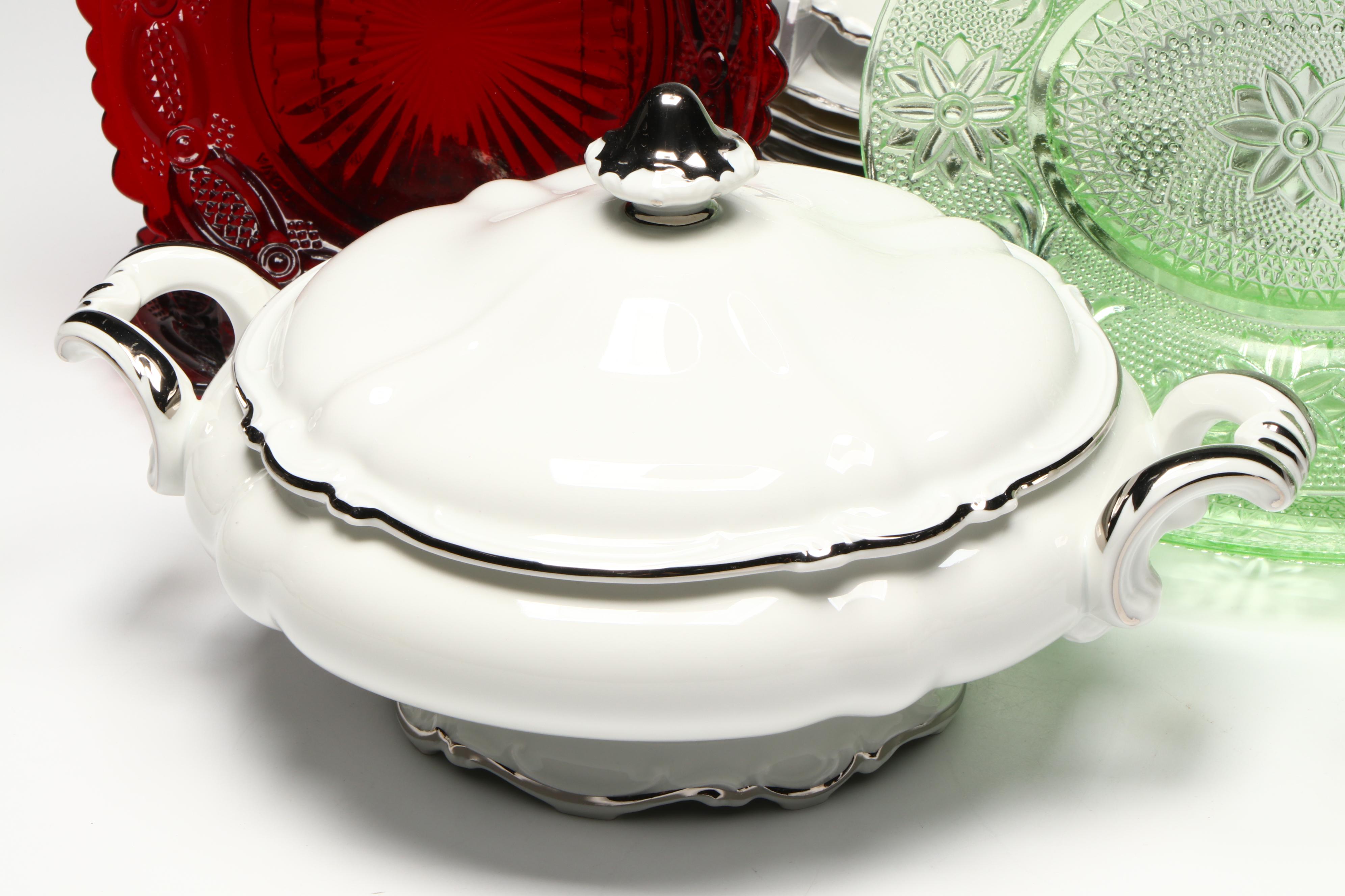 Royal Crest "Lady Royal" Porcelain Dinnerware with More Décor