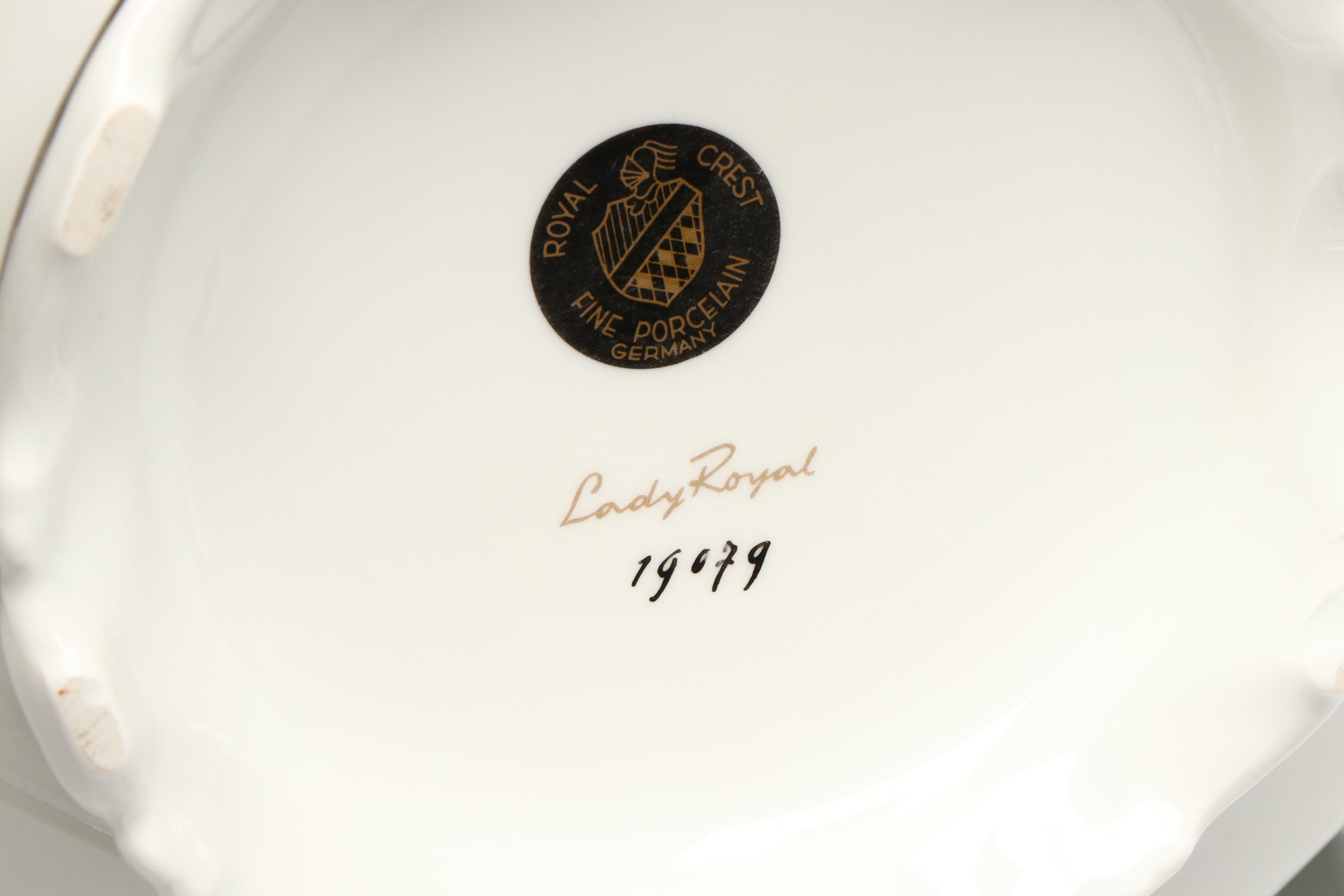 Royal Crest "Lady Royal" Porcelain Dinnerware with More Décor