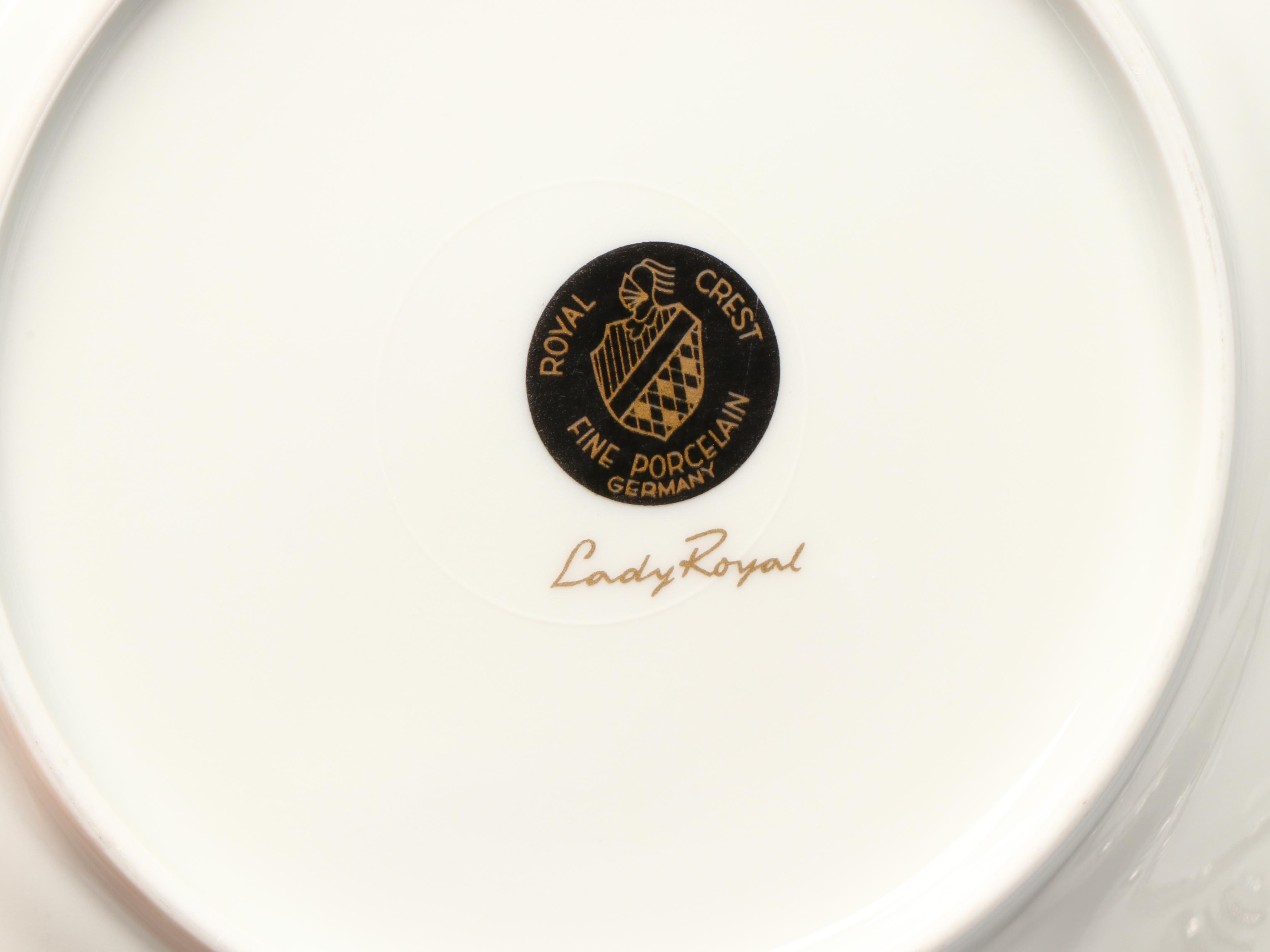 Royal Crest "Lady Royal" Porcelain Dinnerware with More Décor