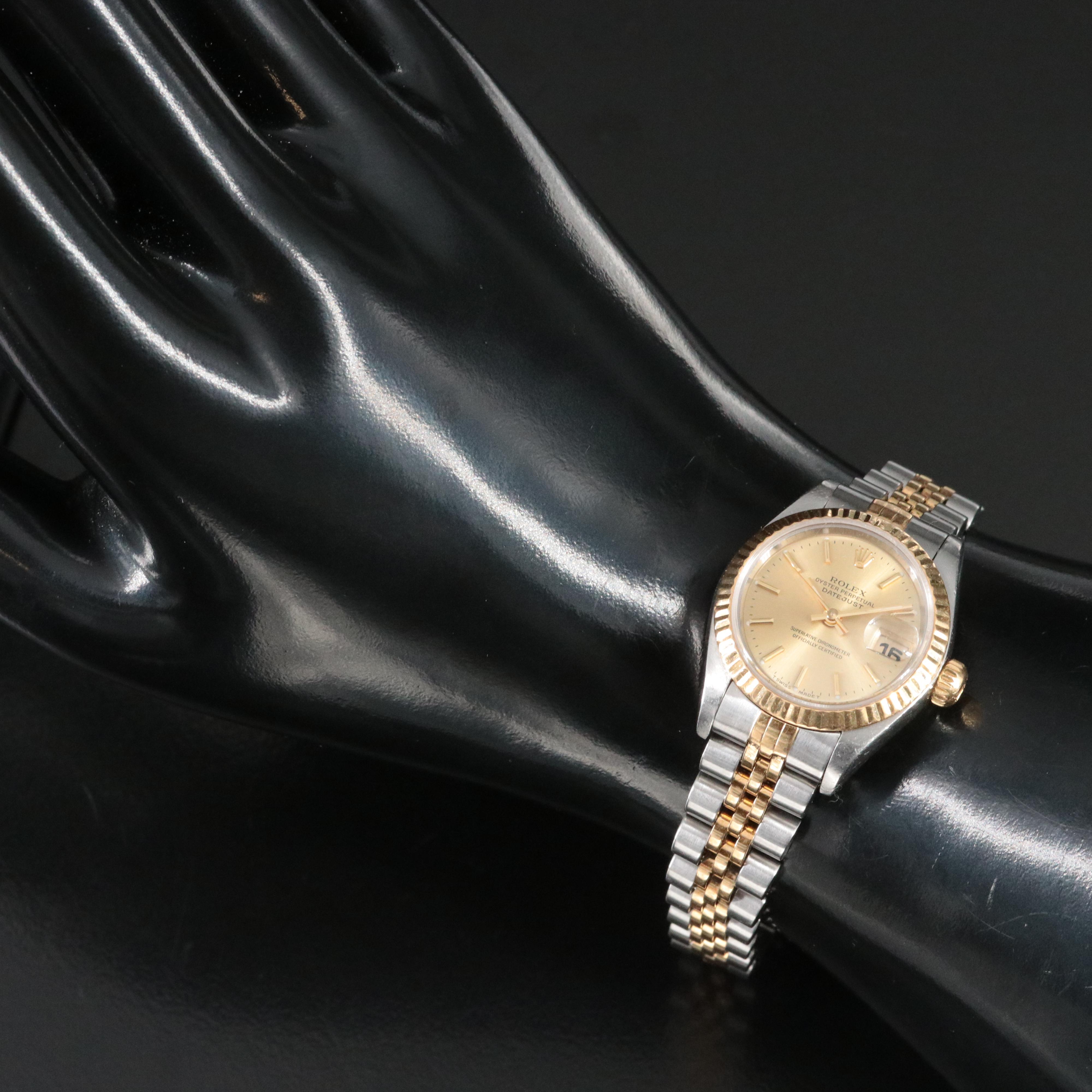 1996 Rolex Datejust Model 69173 Rolesor Automatic Watch