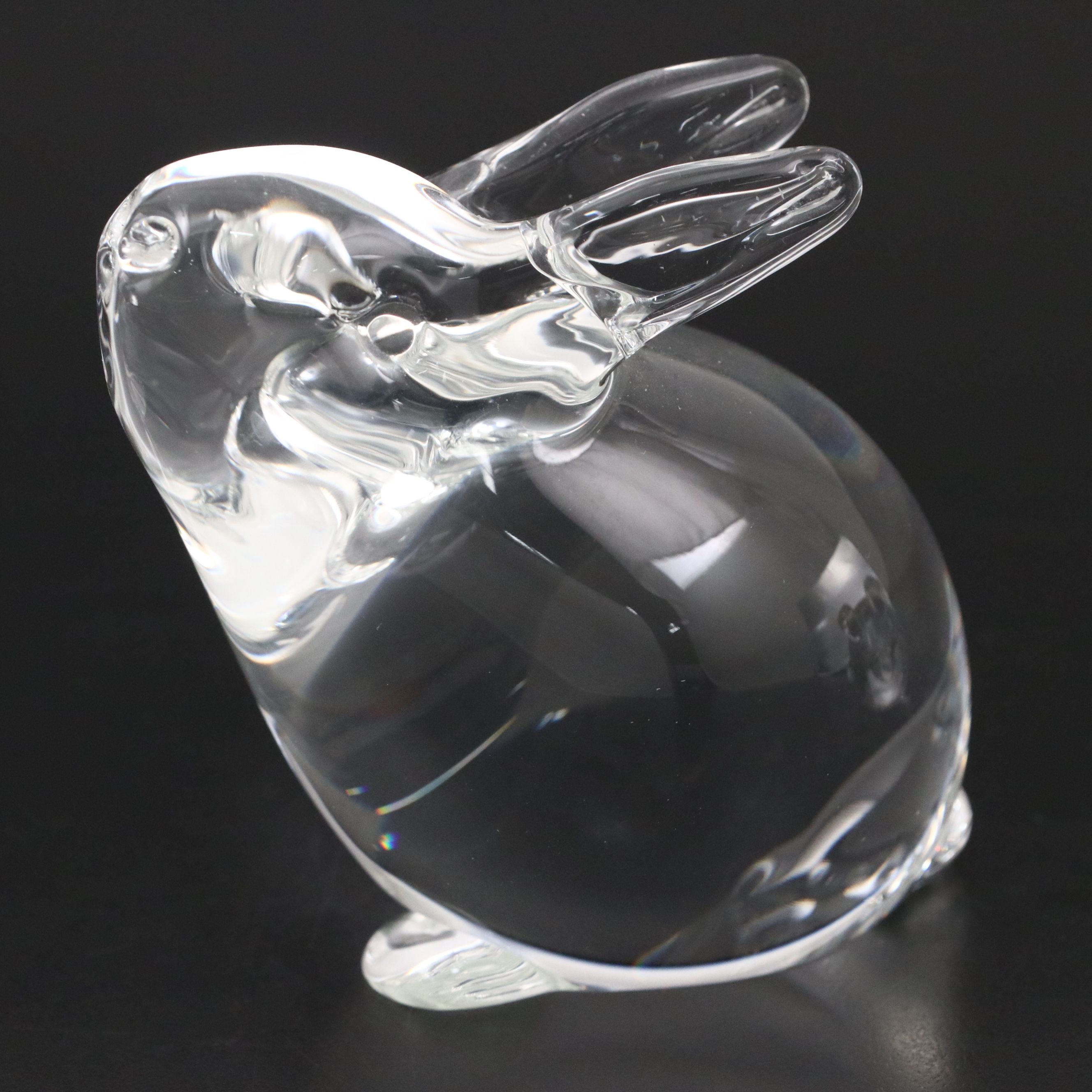 Steuben Art Glass "Beaver" Figurine with Garnet Eyes and More Animal Figurines