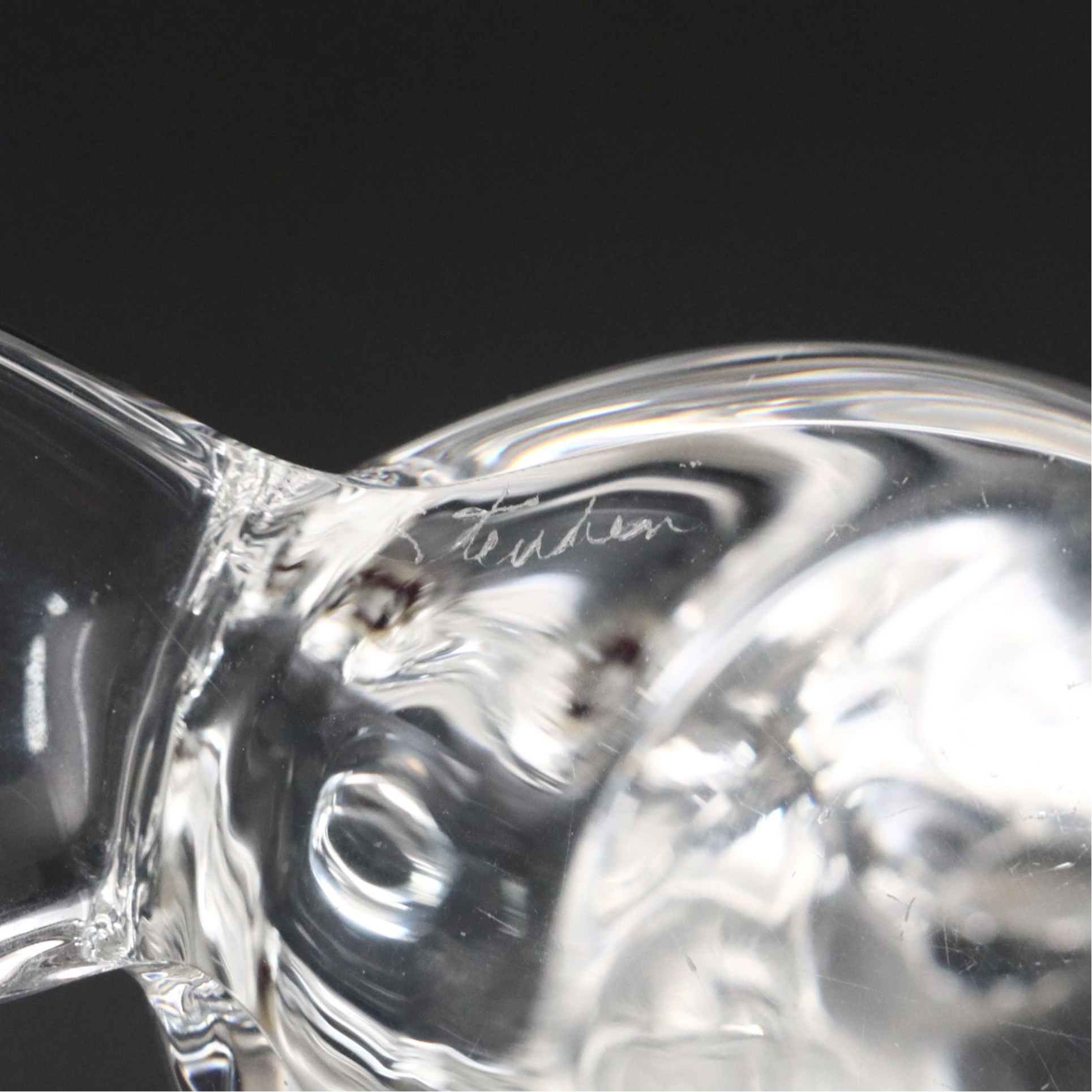 Steuben Art Glass "Beaver" Figurine with Garnet Eyes and More Animal Figurines