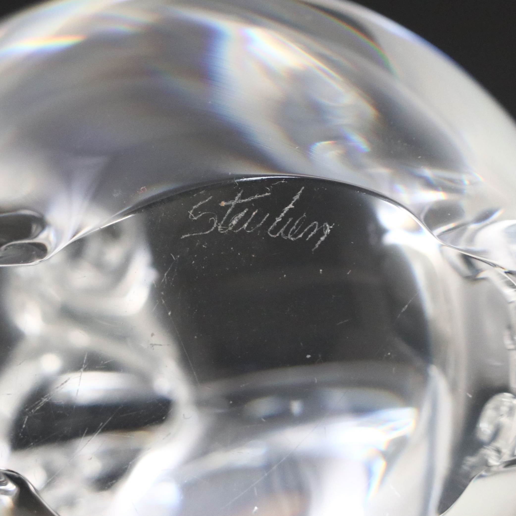 Steuben Art Glass "Beaver" Figurine with Garnet Eyes and More Animal Figurines