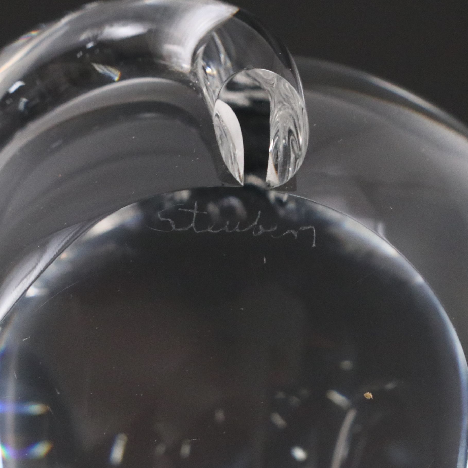 Steuben Art Glass "Beaver" Figurine with Garnet Eyes and More Animal Figurines