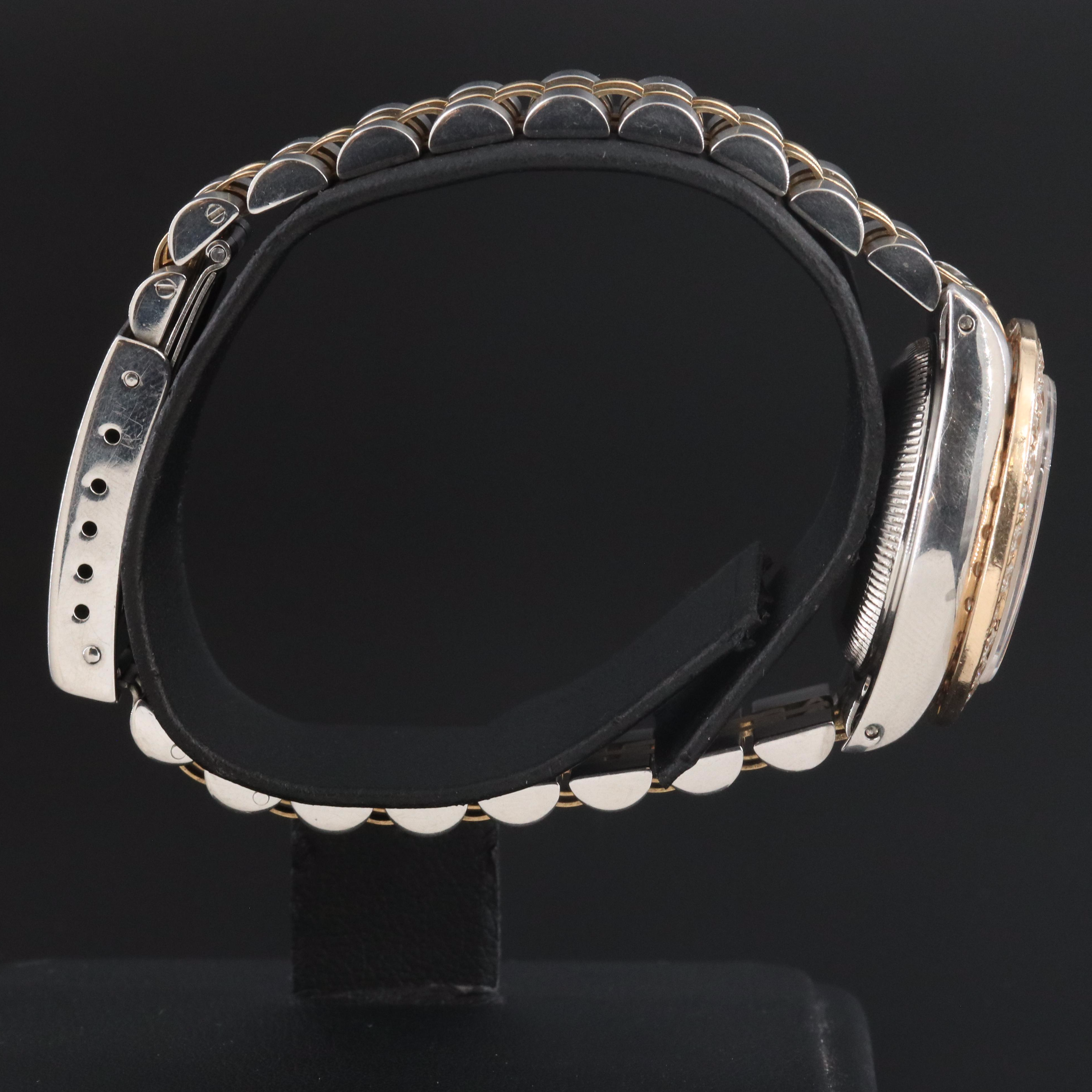 Rolex Datejust 69173 1.42 CTW Diamond 26mm Gold & Steel Automatic Watch c. 1987