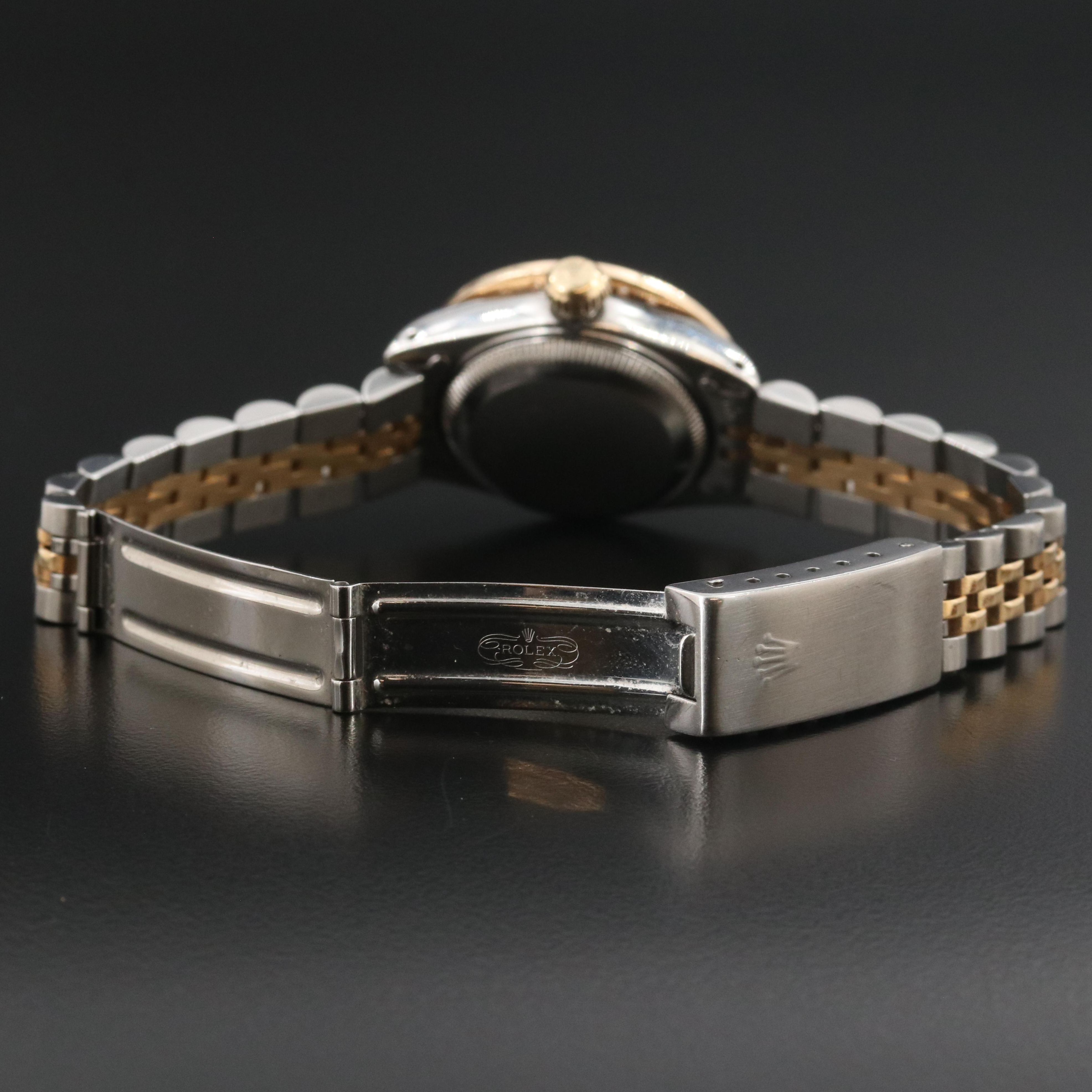 Rolex Datejust 69173 1.42 CTW Diamond 26mm Gold & Steel Automatic Watch c. 1987