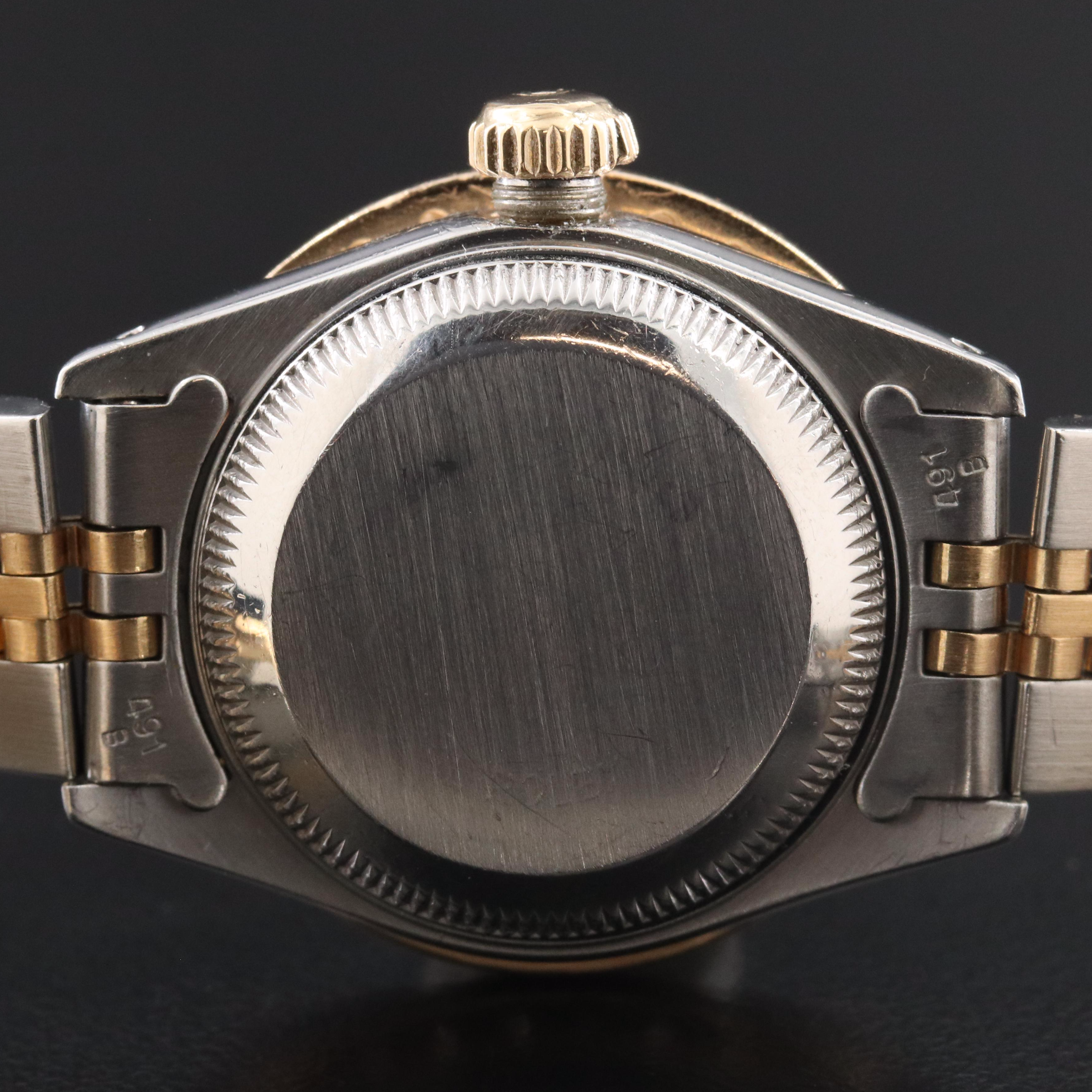 Rolex Datejust 69173 1.42 CTW Diamond 26mm Gold & Steel Automatic Watch c. 1987