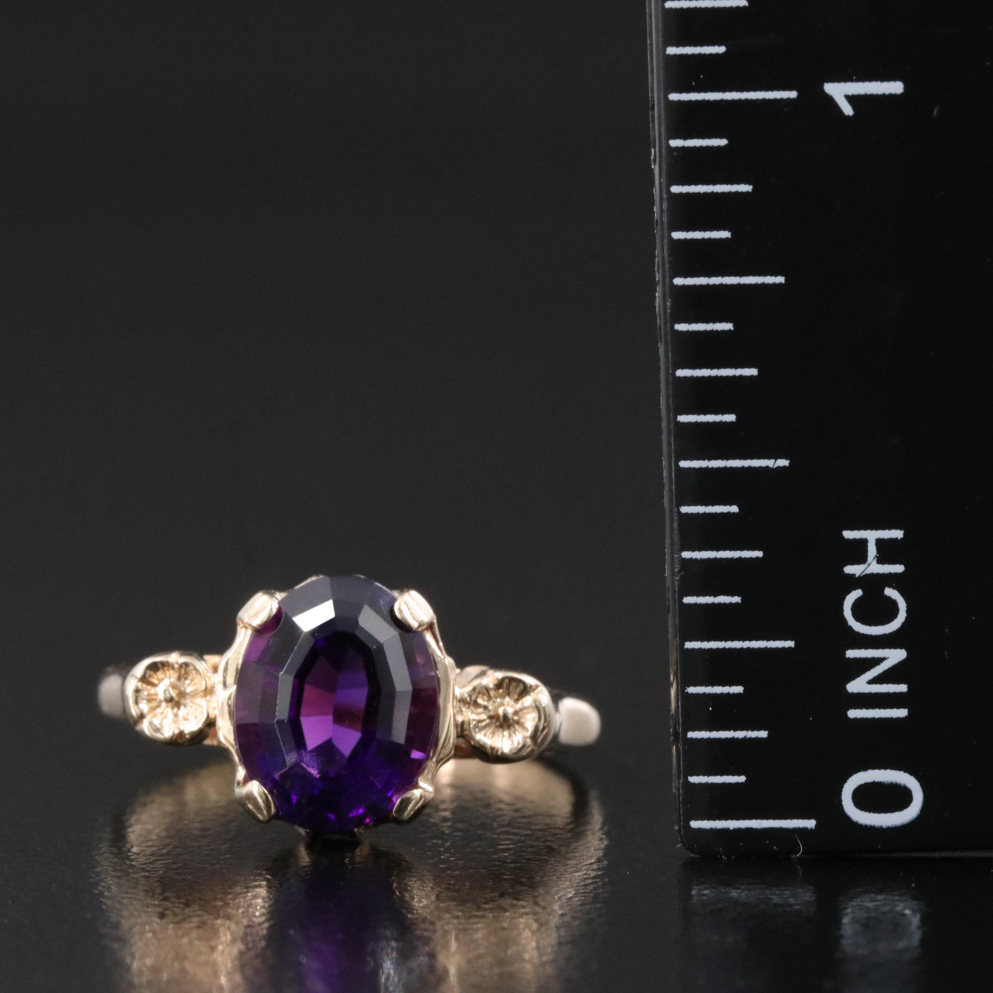 14K Amethyst Ring